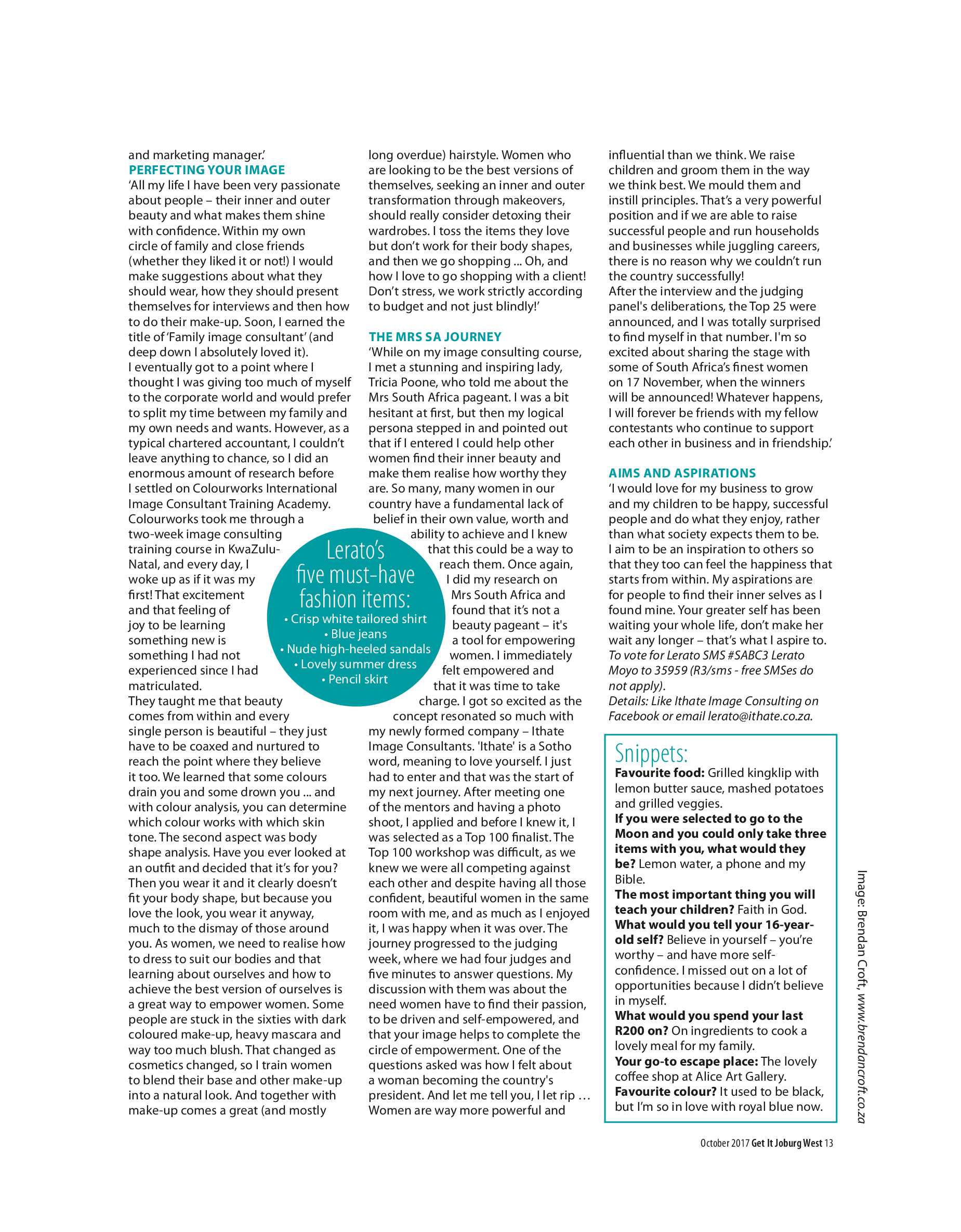 Get JHB West – October 2017 page 13