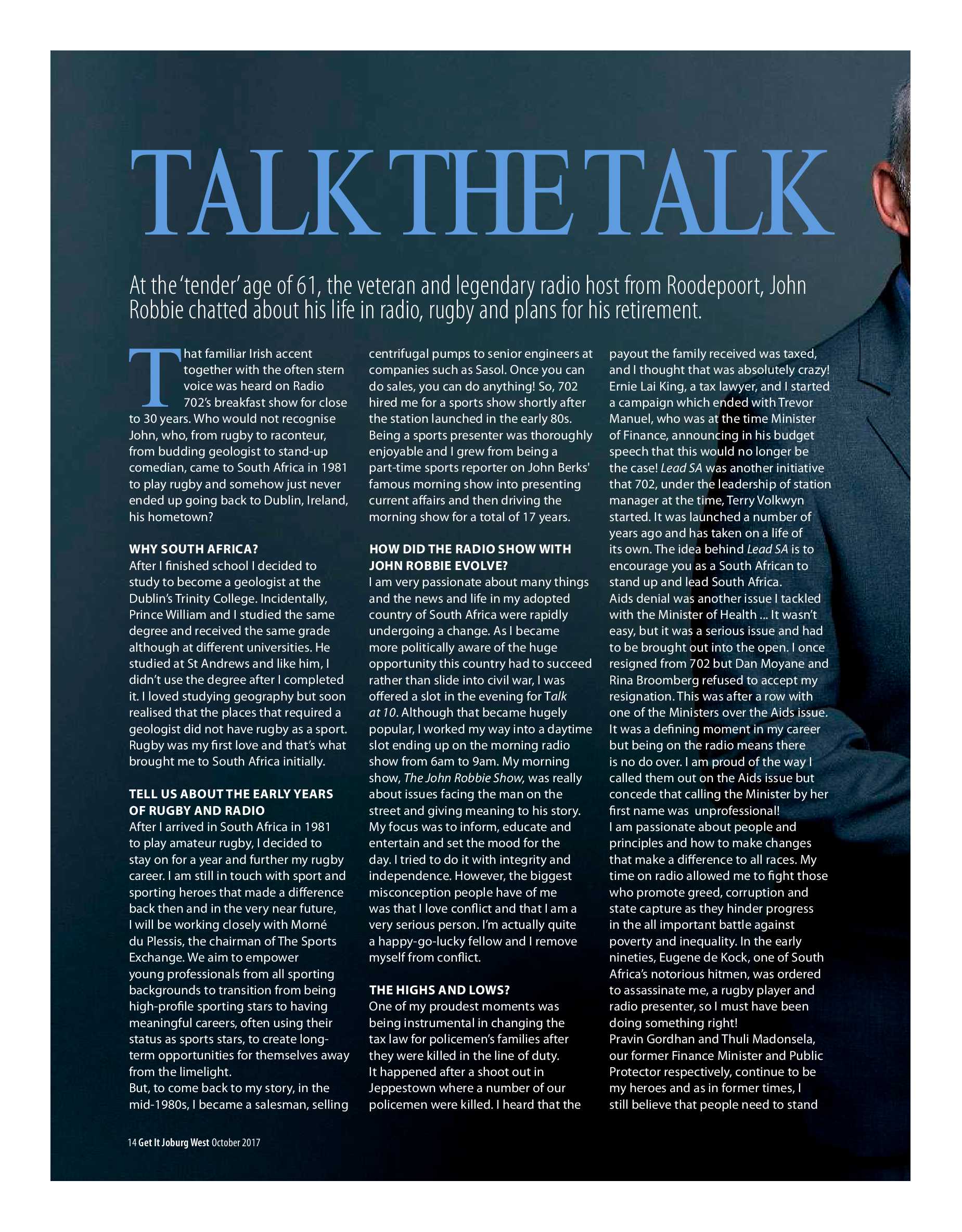 Get JHB West – October 2017 page 14