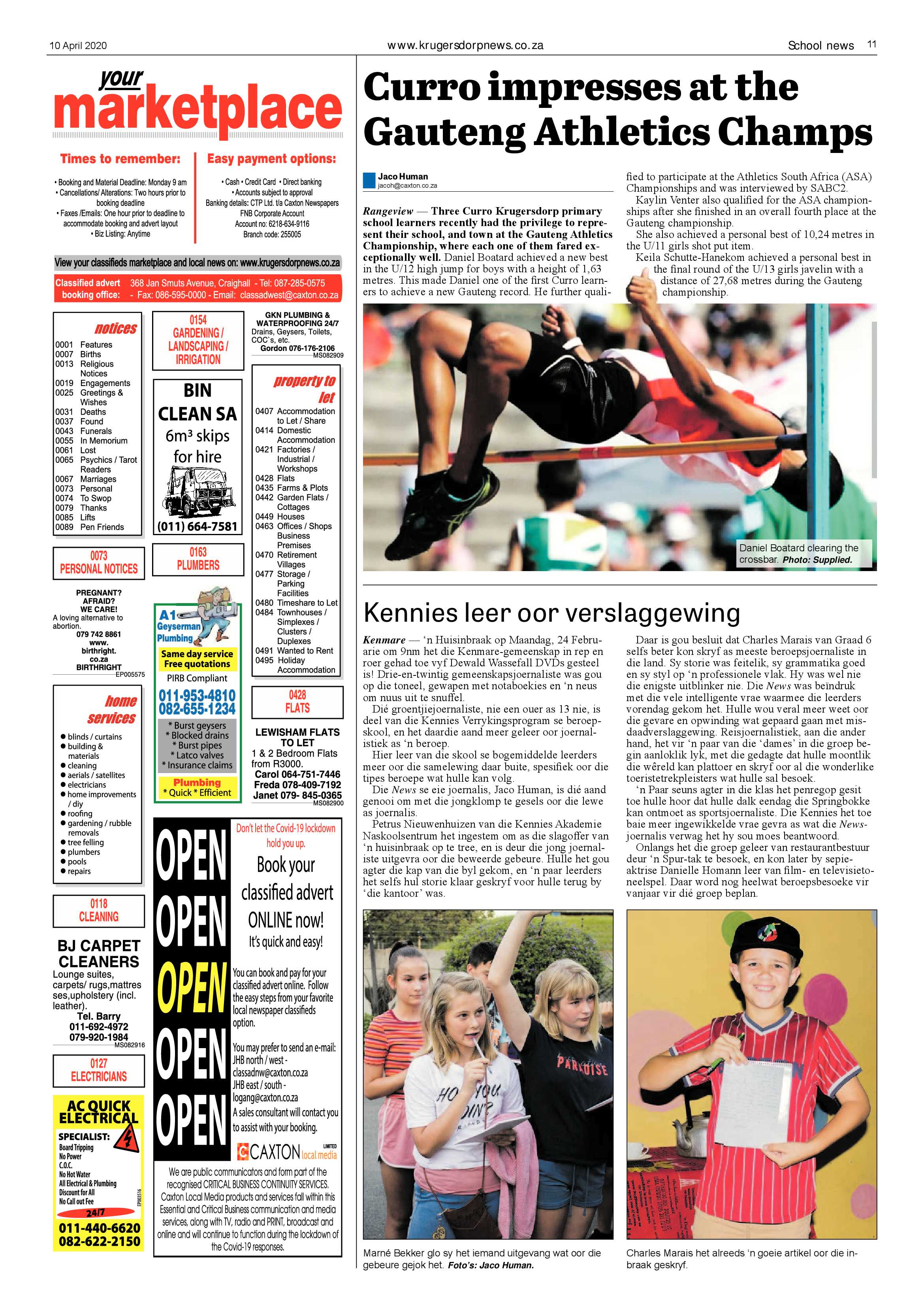 Krugersdorp News 10 April 2020 page 11