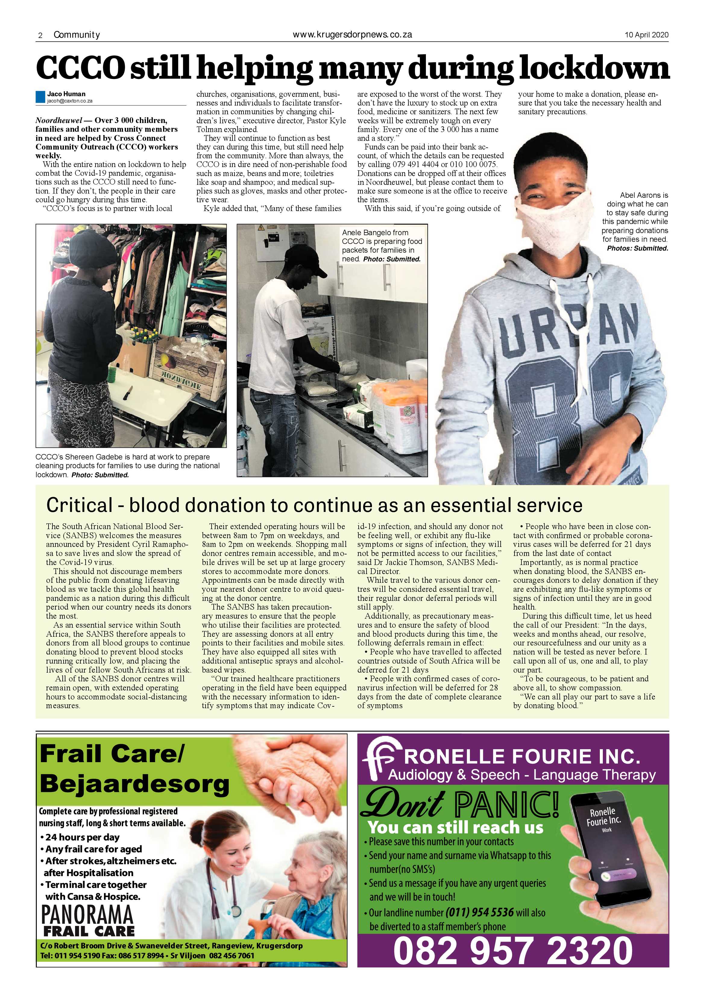 Krugersdorp News 10 April 2020 page 2