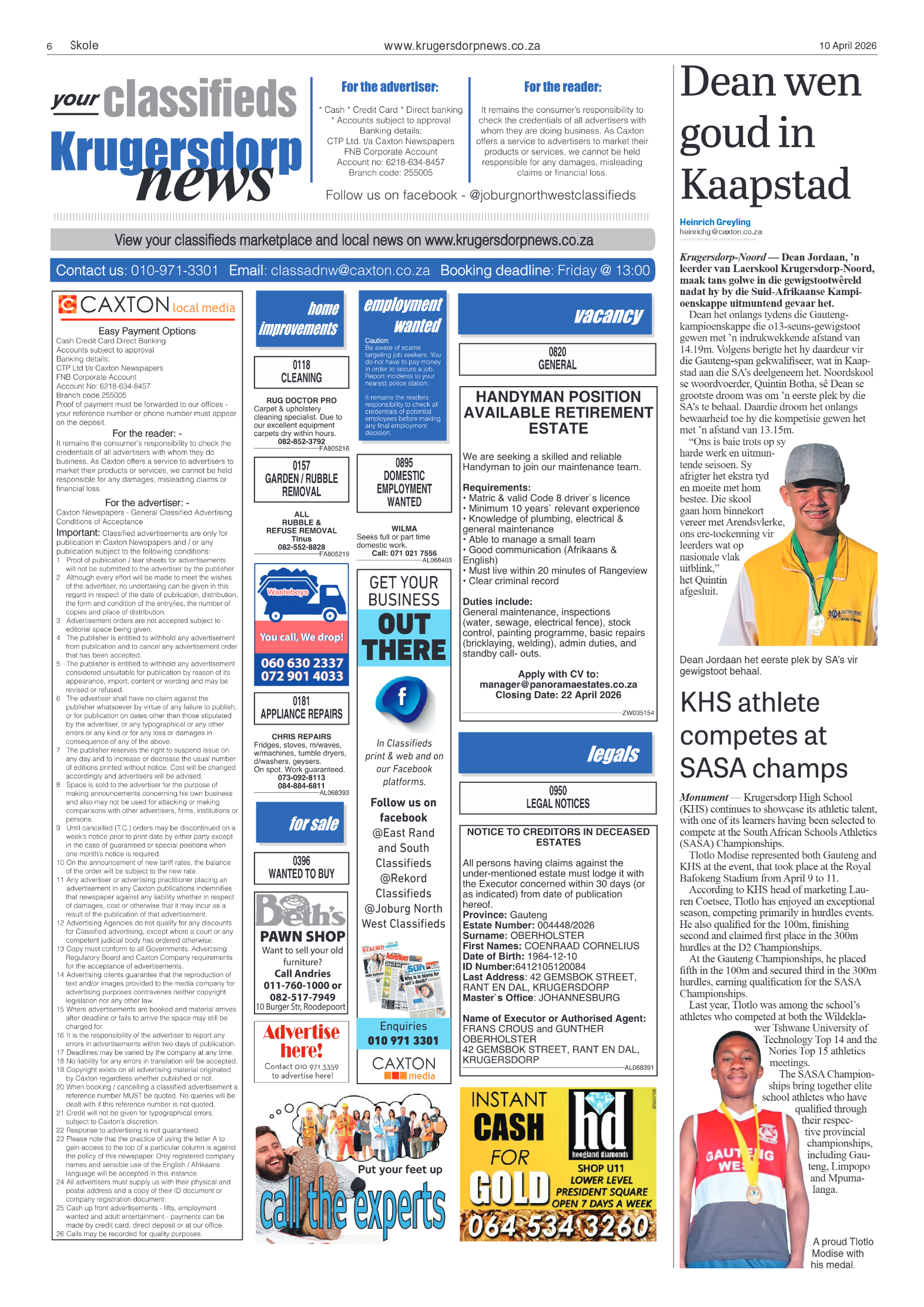 Krugersdorp News 10 April 2026 page 8