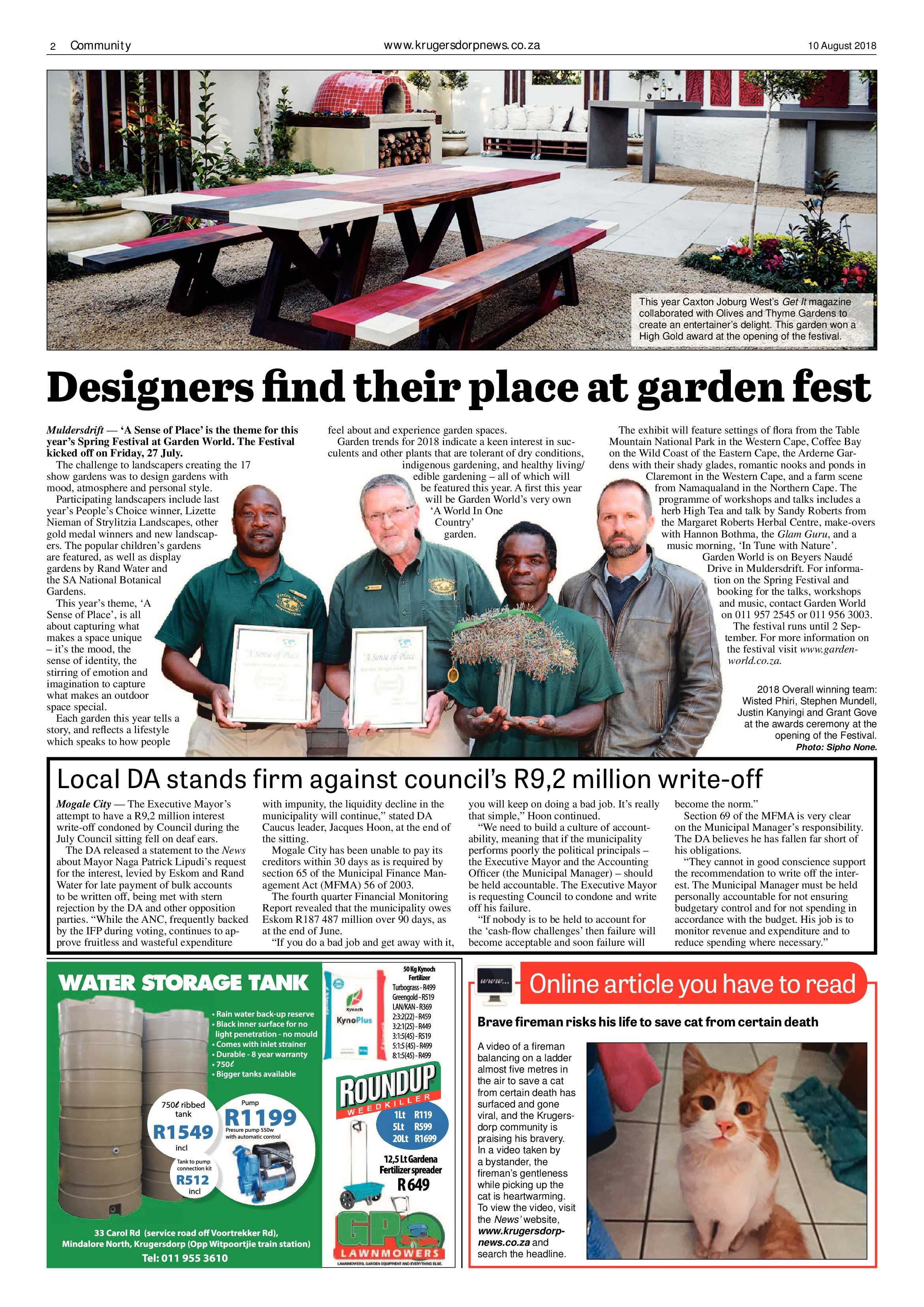 Krugersdorp News 10 August 2018 page 2