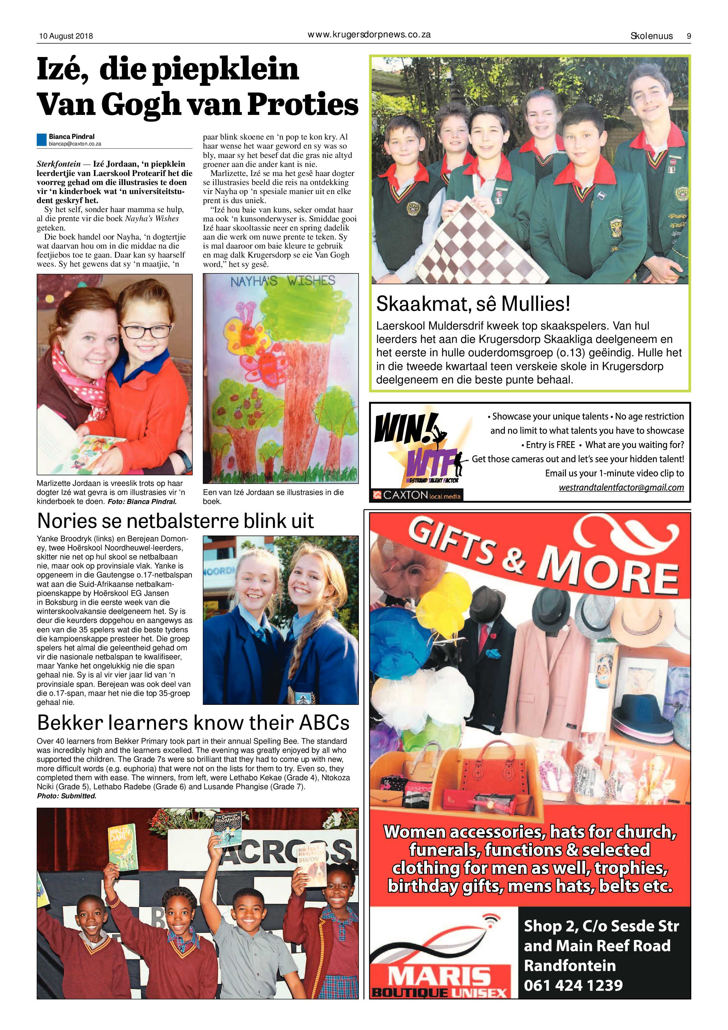 Krugersdorp News 10 August 2018 page 9