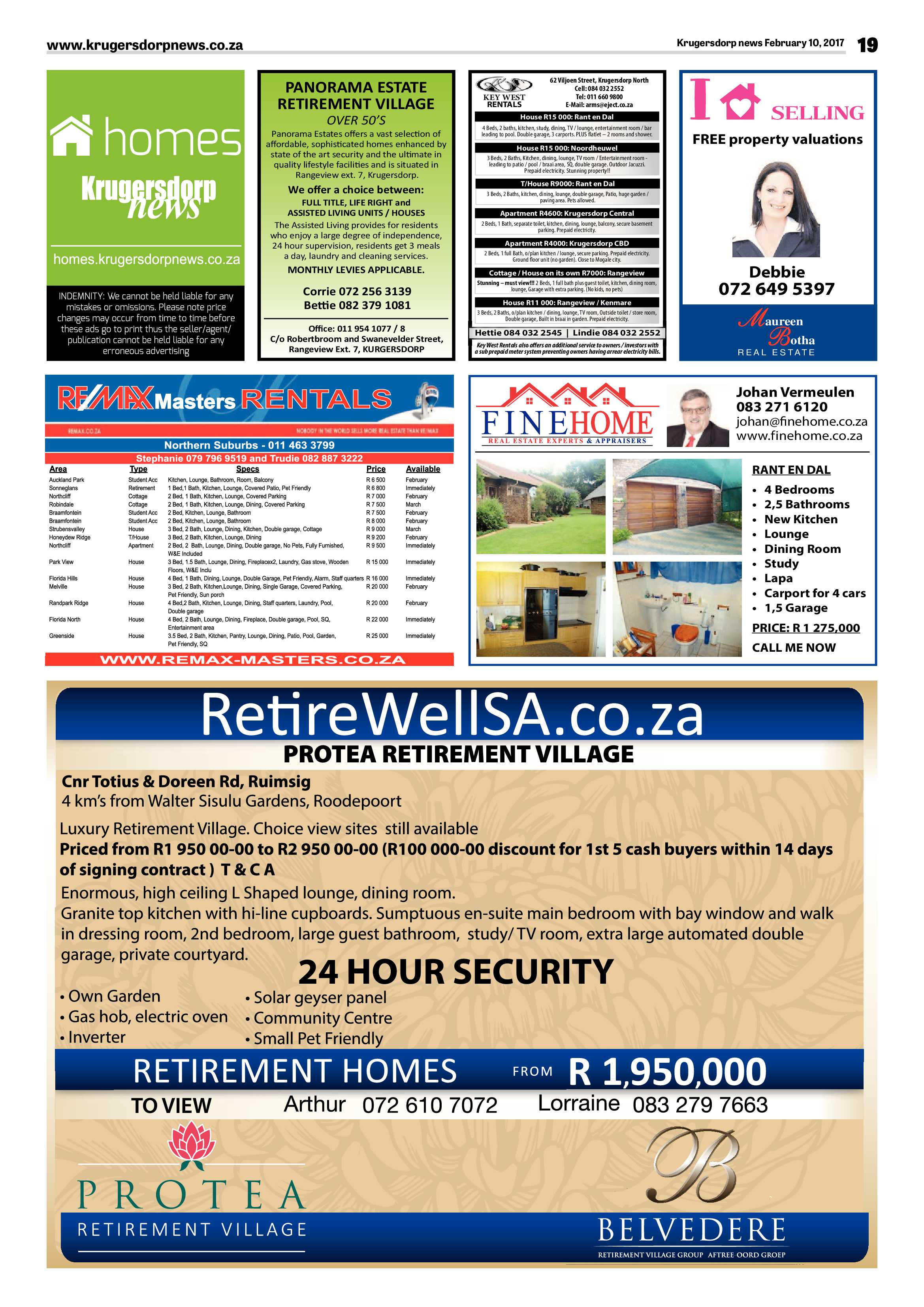 Krugersdorp News 10 February 2017 page 19