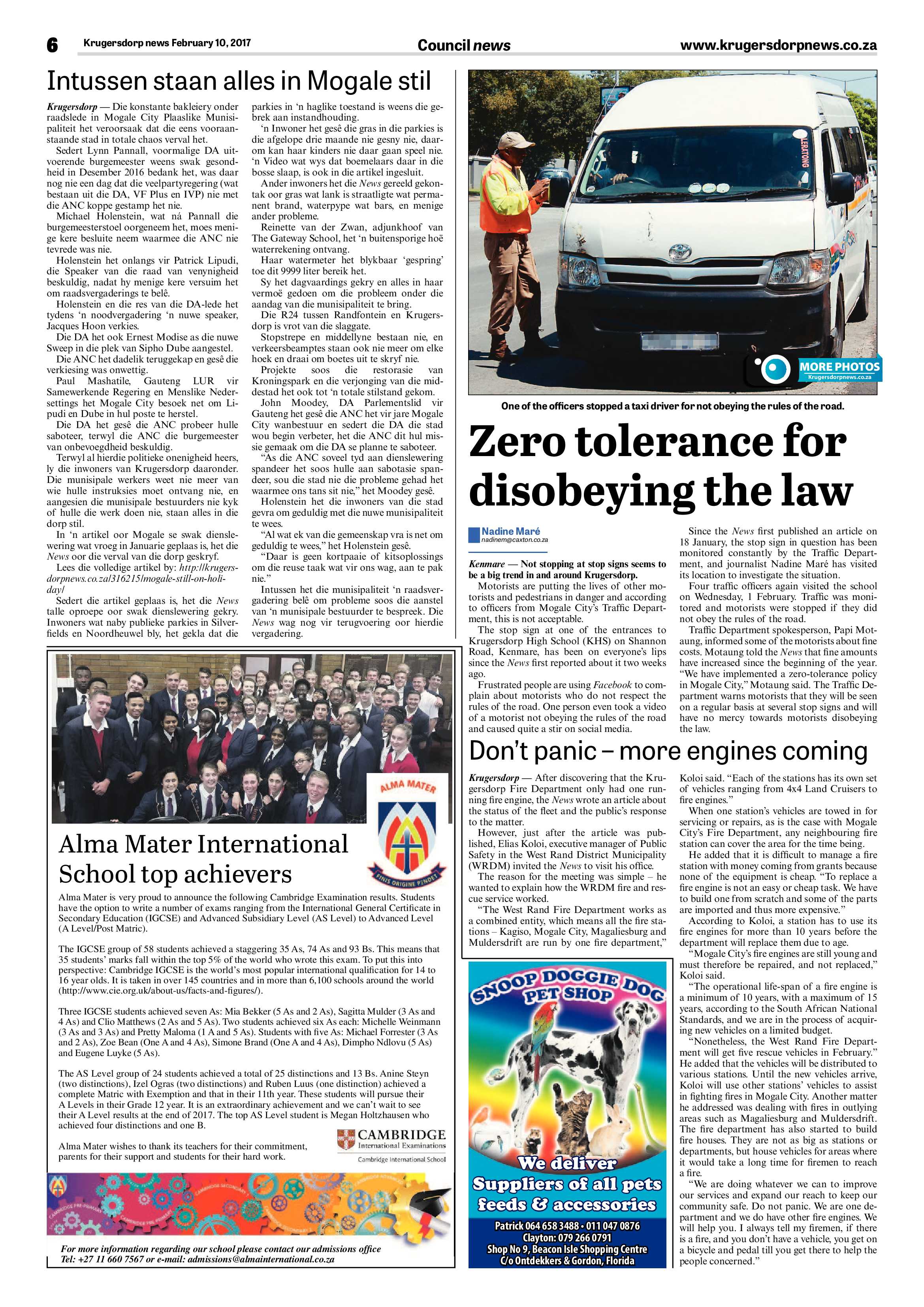 Krugersdorp News 10 February 2017 page 6