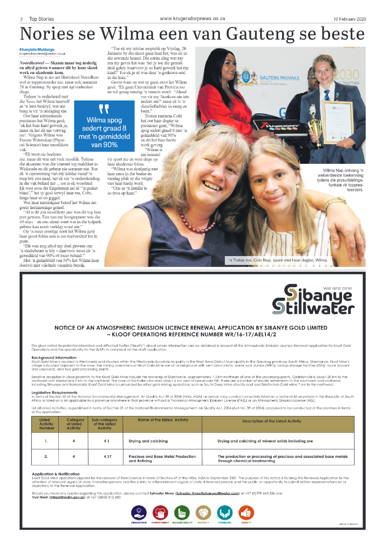 Krugersdorp News 10 February 2023 page 2
