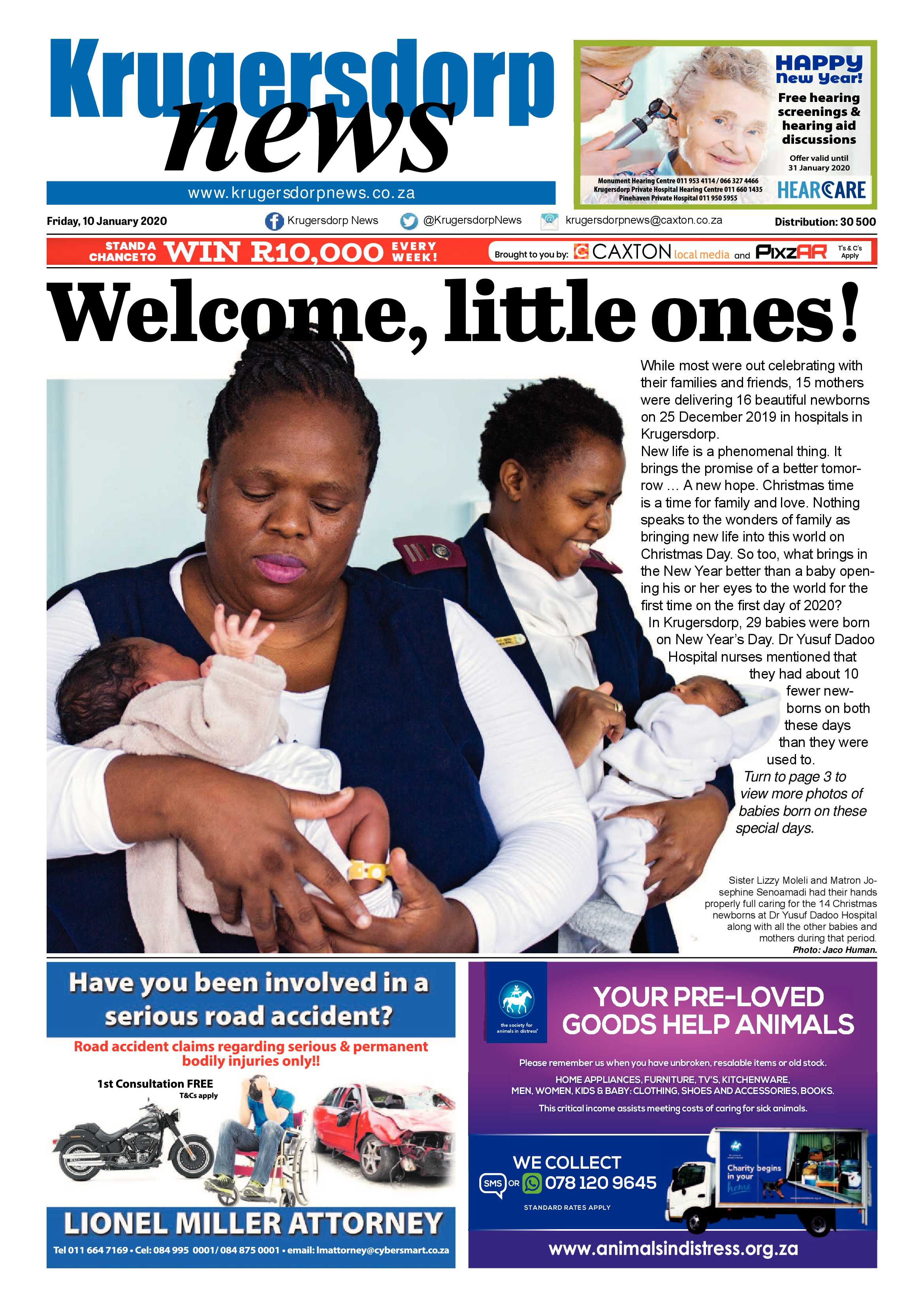 Krugersdorp News 10 January 2020 page 1