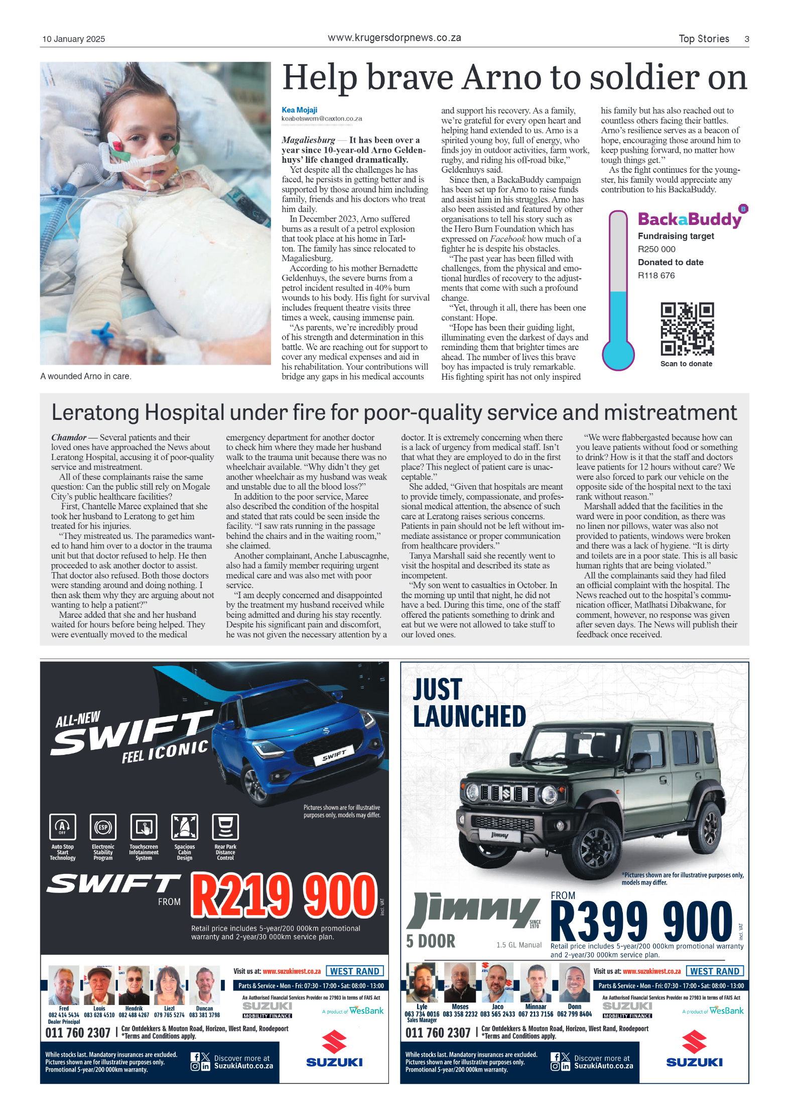 Krugersdorp News 10 January 2025 page 3