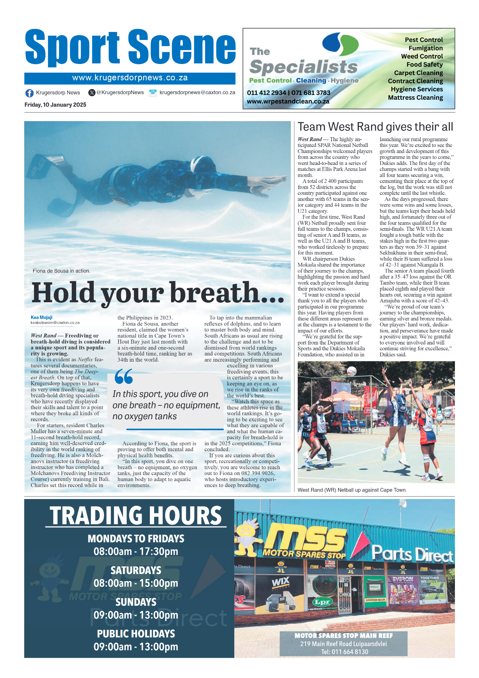 Krugersdorp News 10 January 2025 page 8