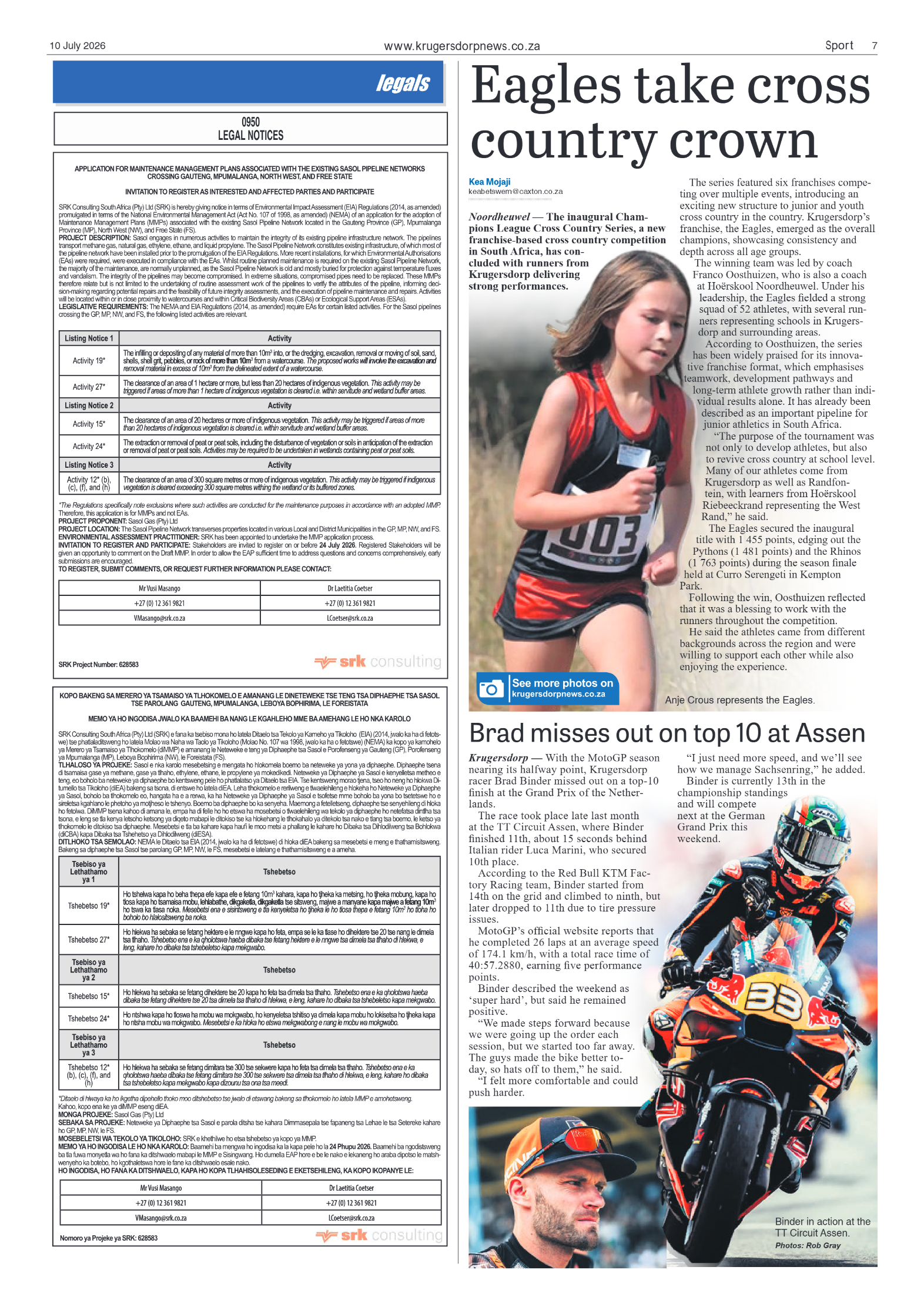 Krugersdorp News 10 July 2026 page 9