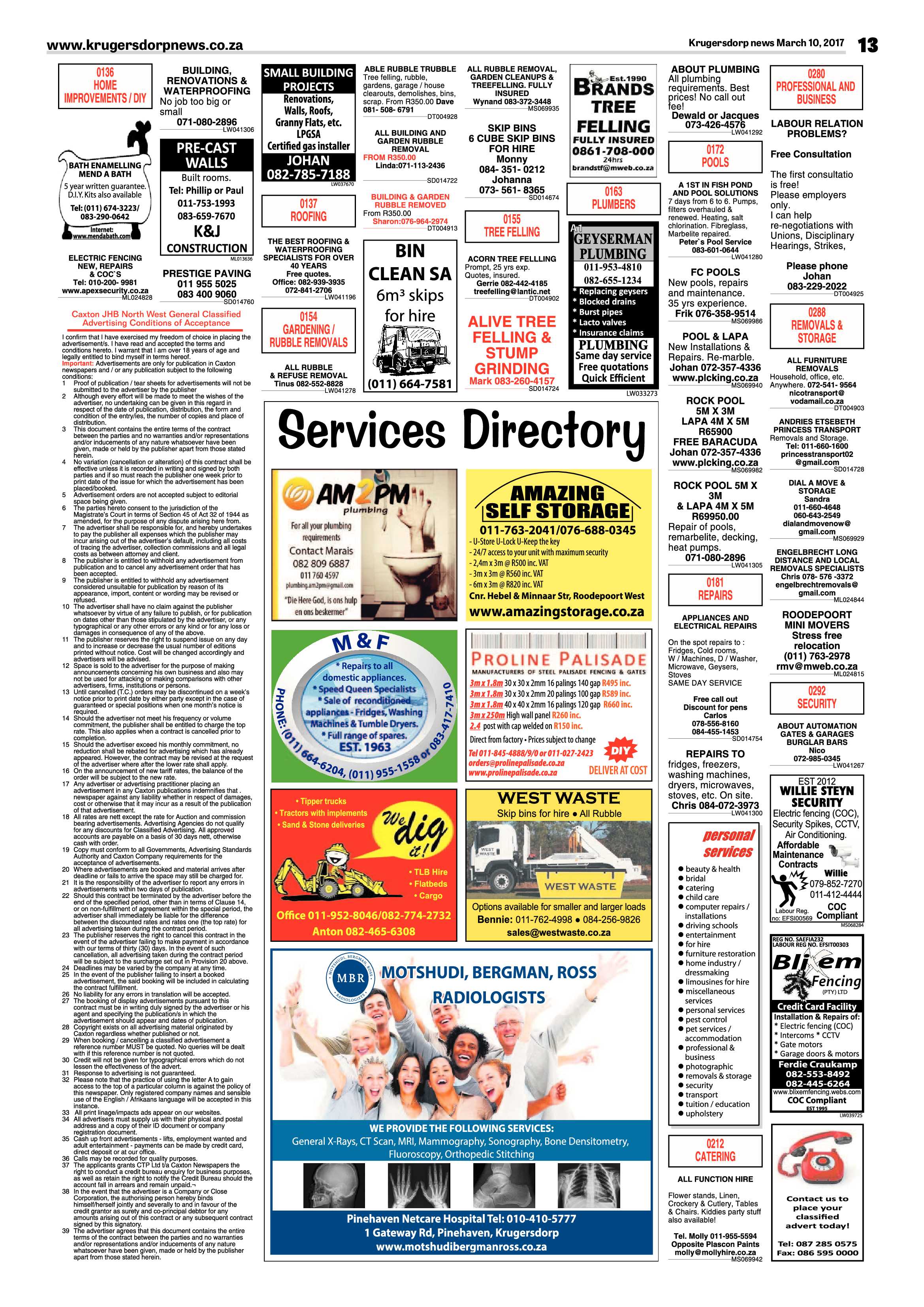 Krugersdorp News 10 March 2017 page 13