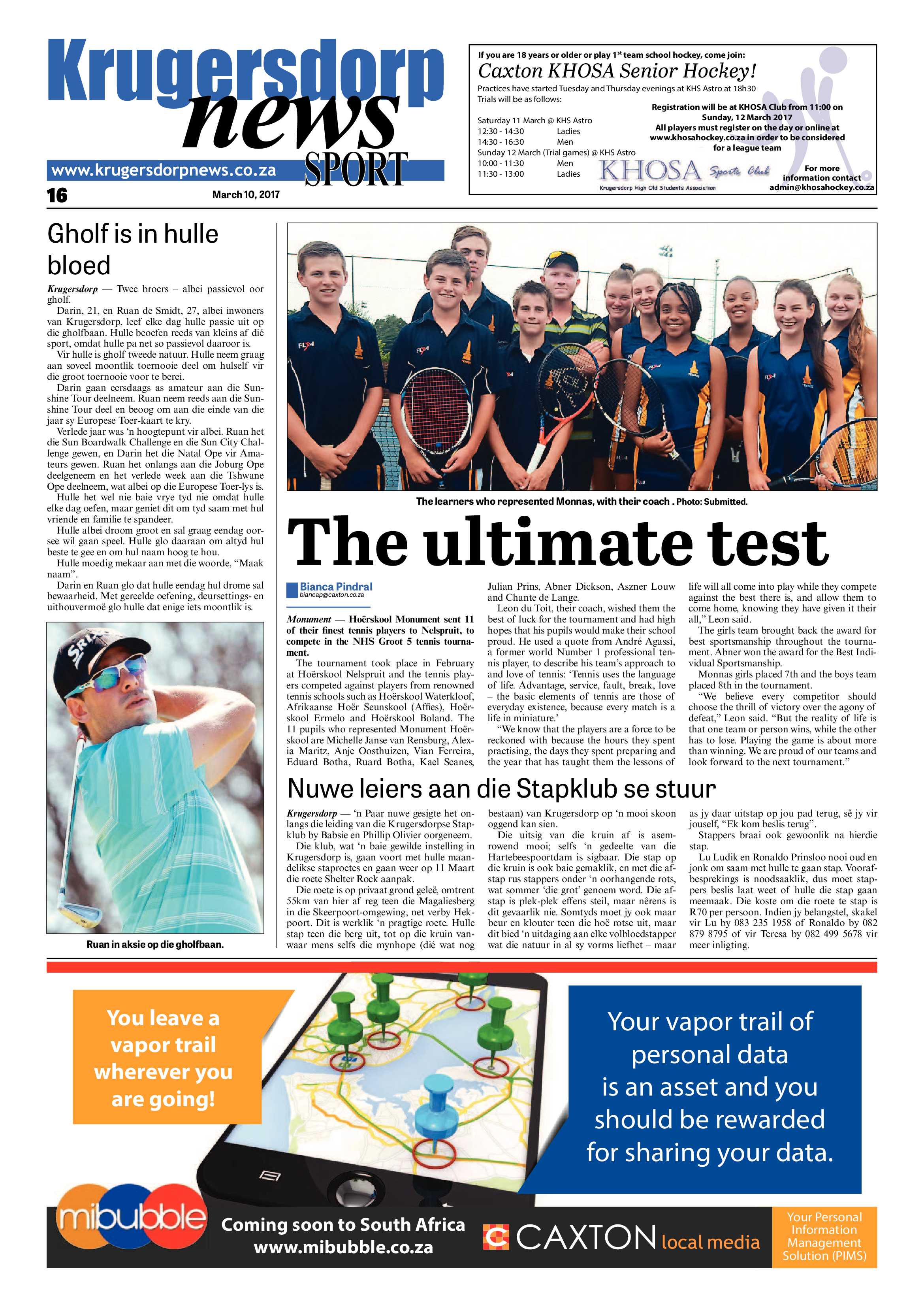 Krugersdorp News 10 March 2017 page 16