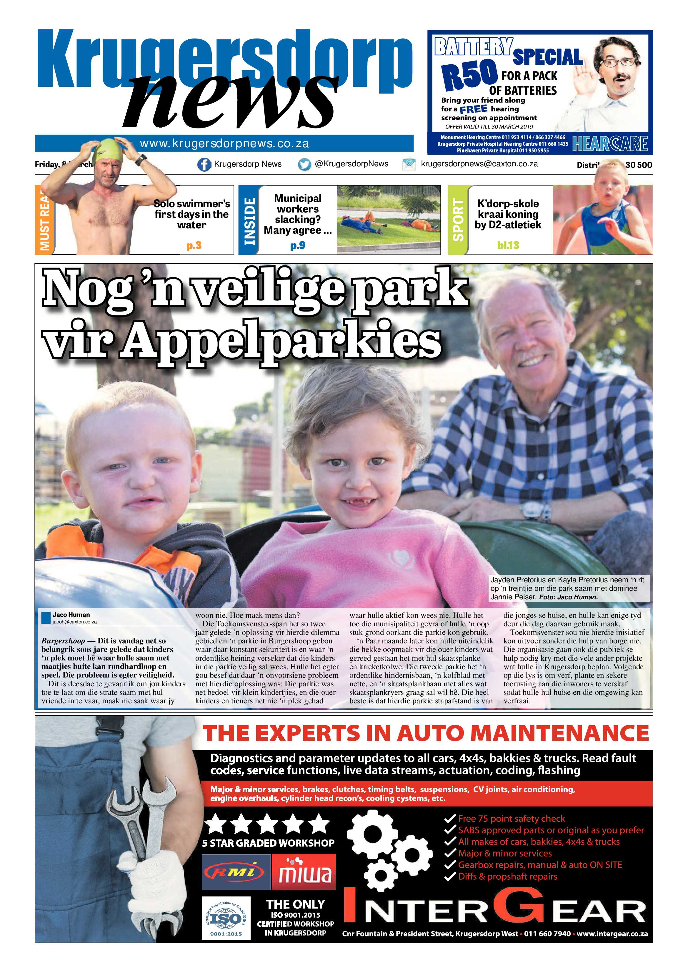 Krugersdorp News 8 March 2019 page 1