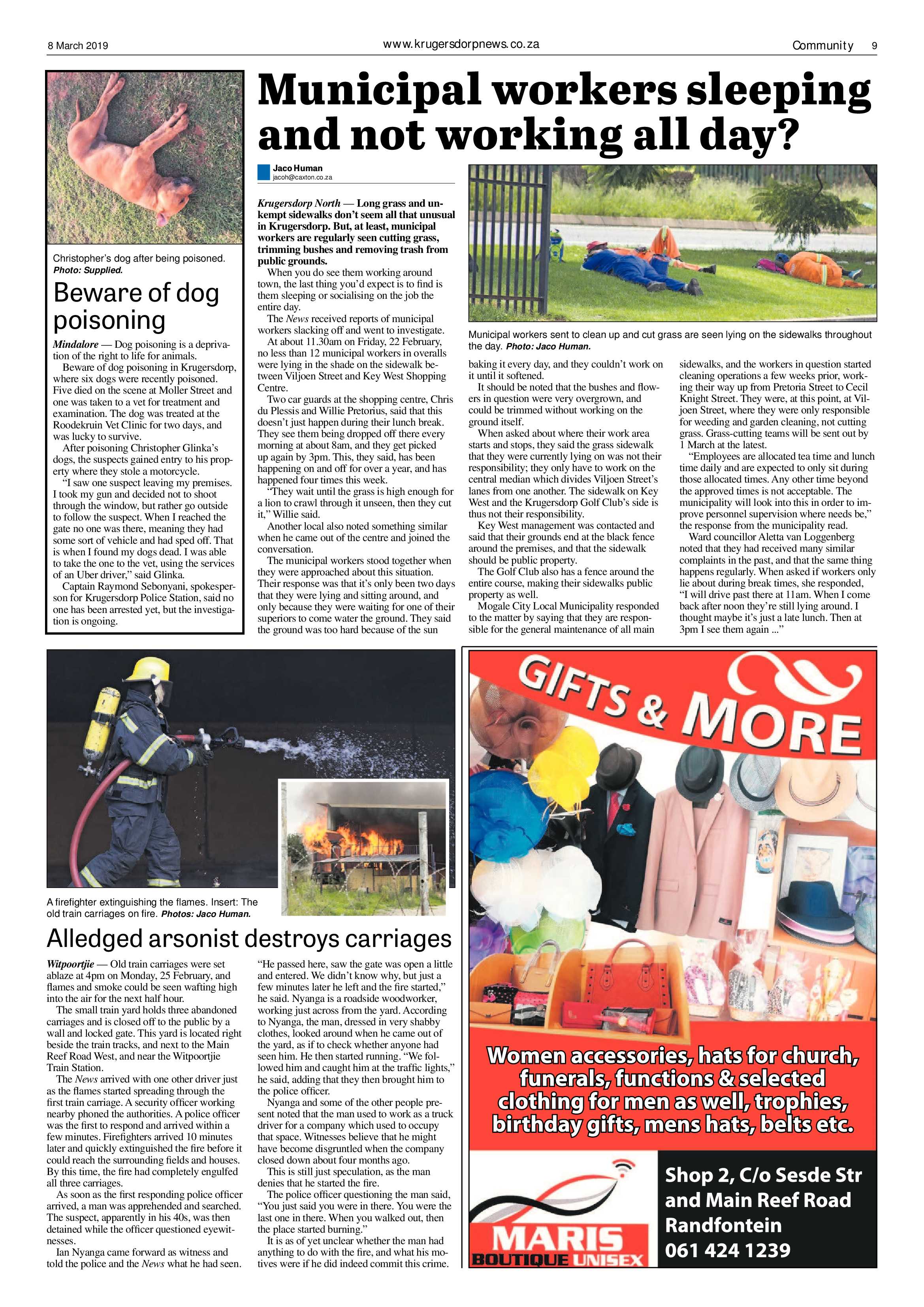 Krugersdorp News 8 March 2019 page 9