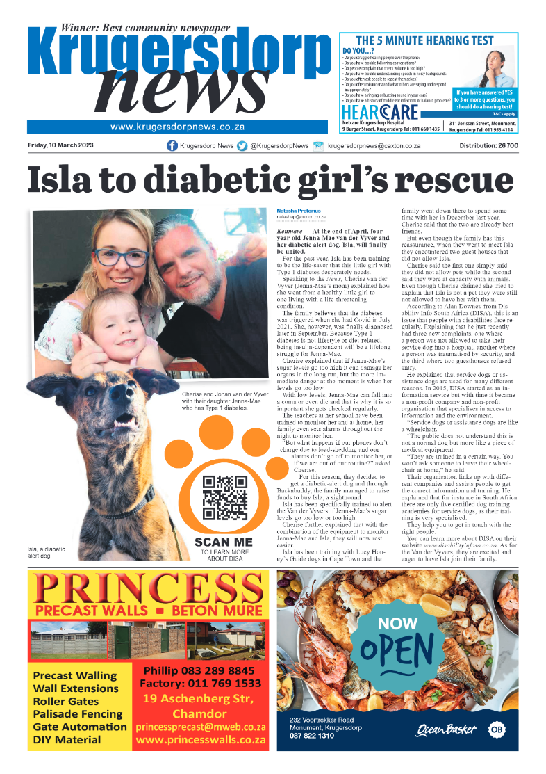 Krugersdorp News 10 March 2023 page 1