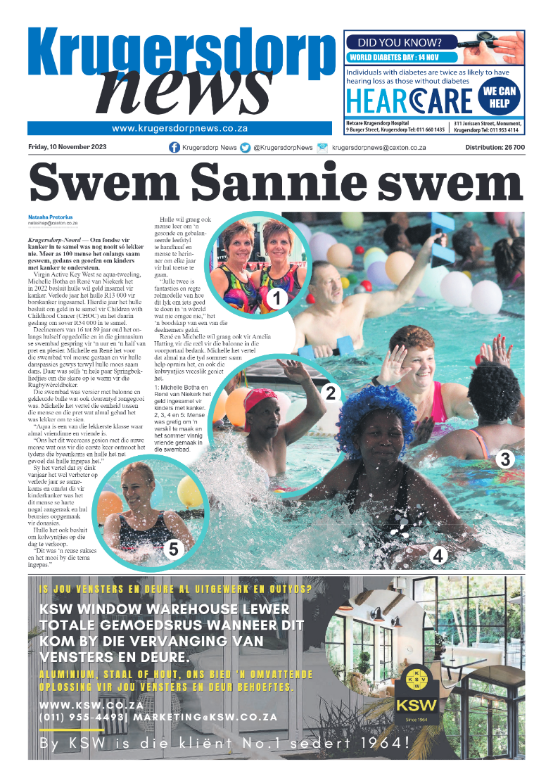 Krugersdorp News 10 November 2023 page 1