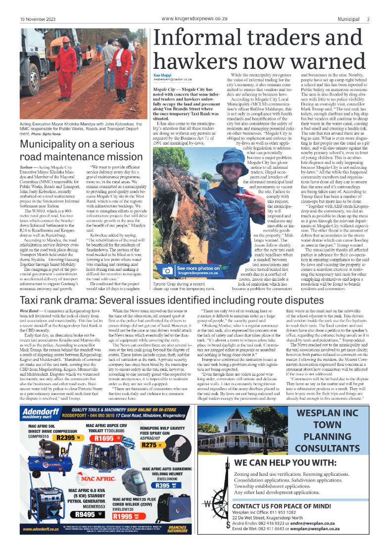 Krugersdorp News 10 November 2023 page 3