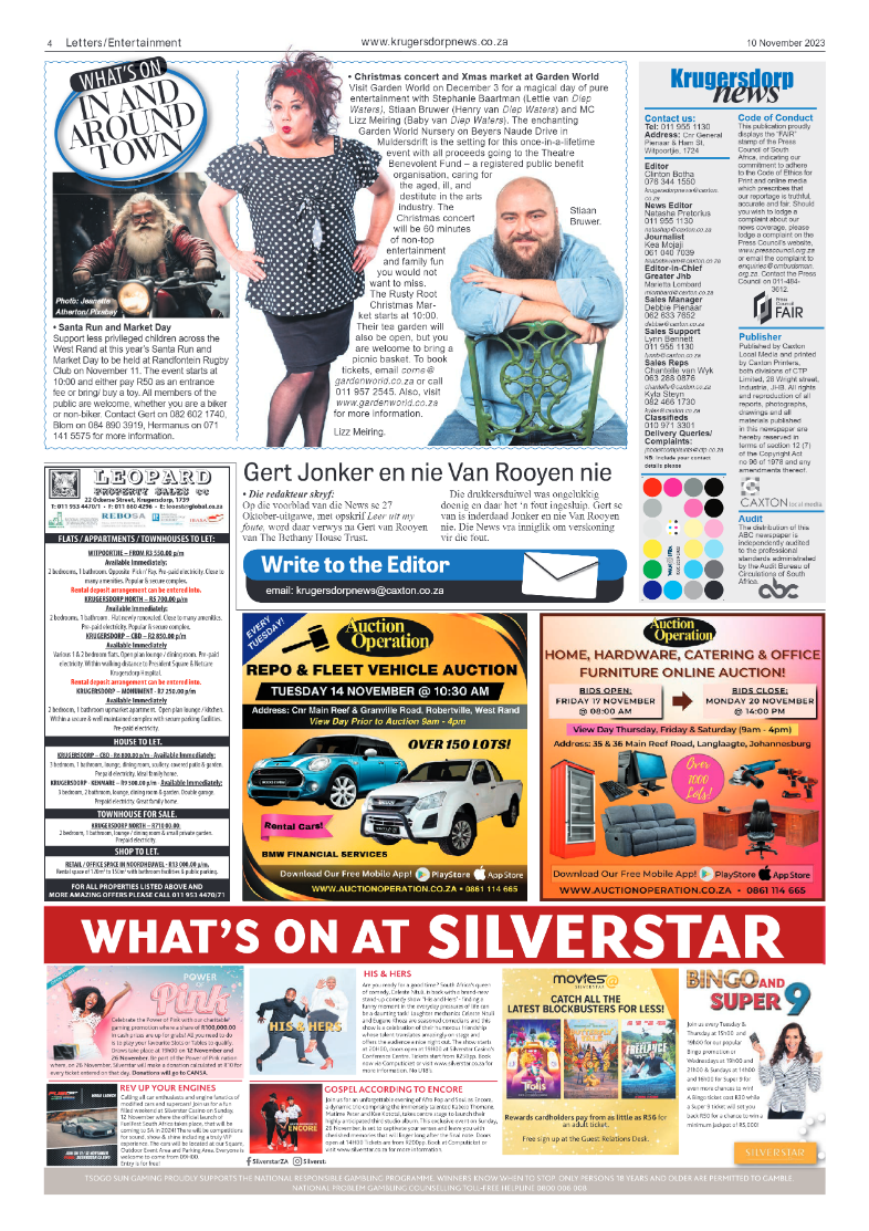 Krugersdorp News 10 November 2023 page 4
