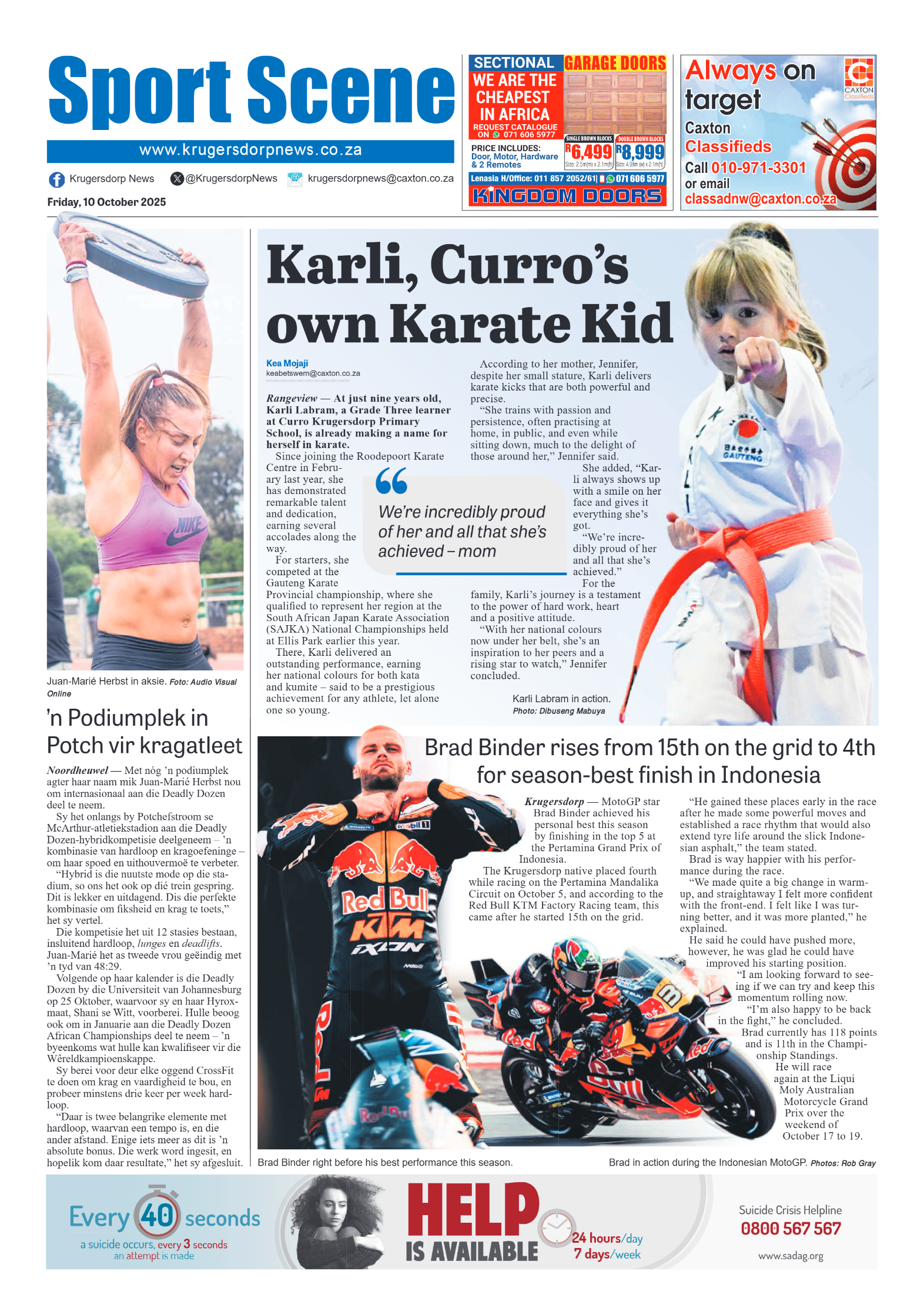 Krugersdorp News 10 October 2025 page 10