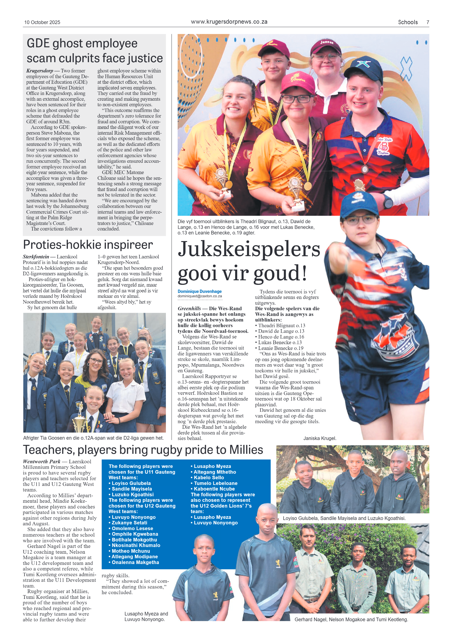 Krugersdorp News 10 October 2025 page 9