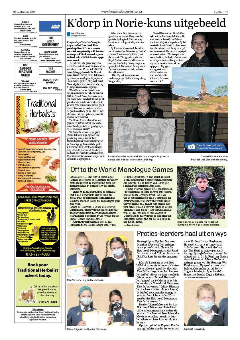 Krugersdorp News 10 September 2021 page 11