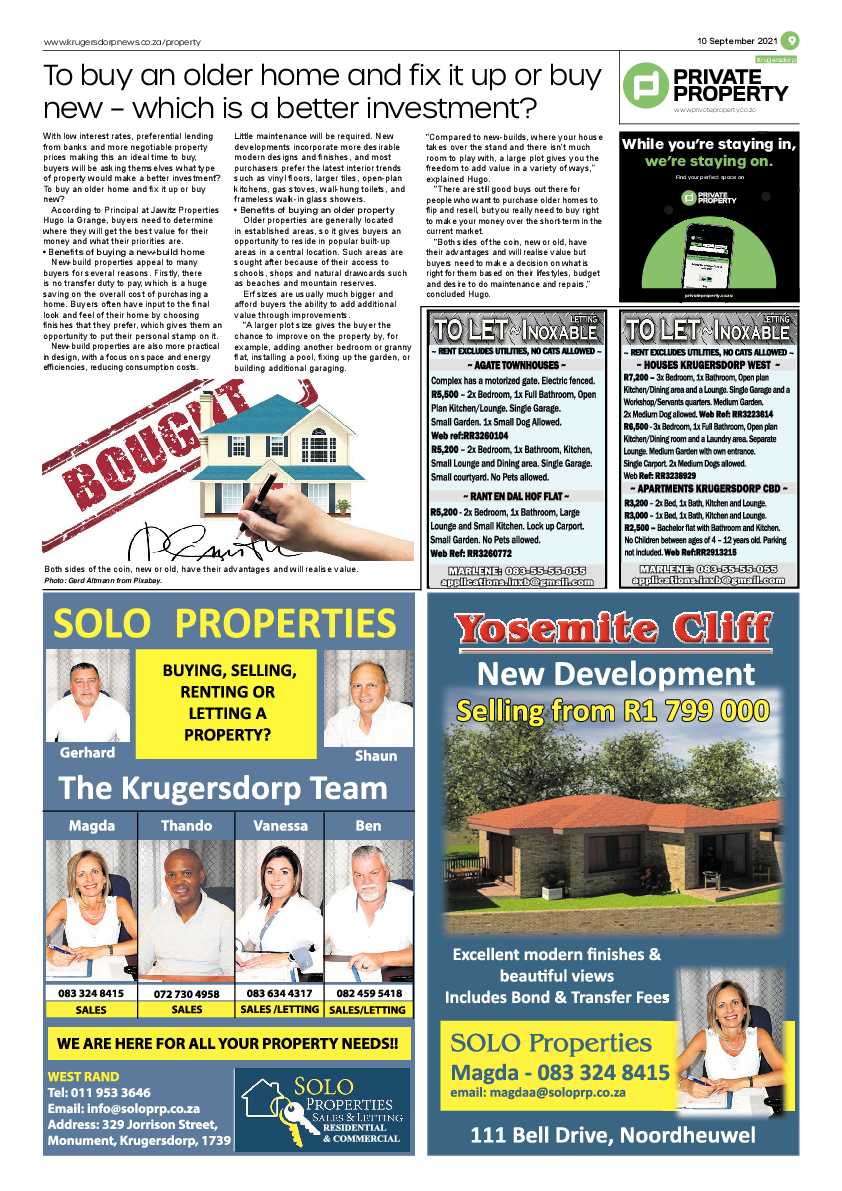 Krugersdorp News 10 September 2021 page 9