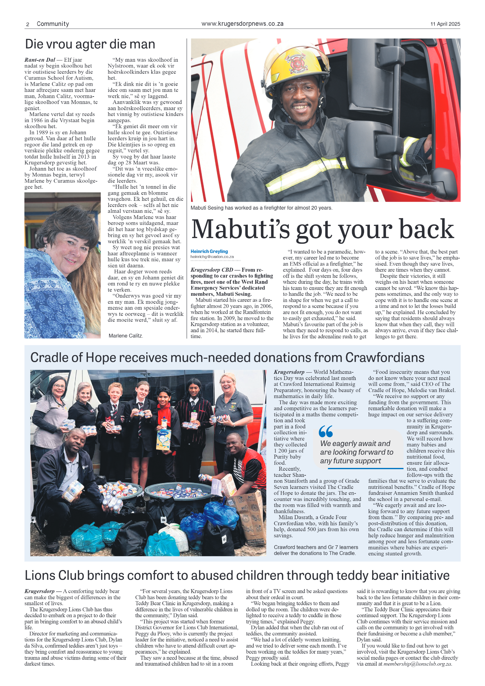 Krugersdorp News 11 April 2025 page 4