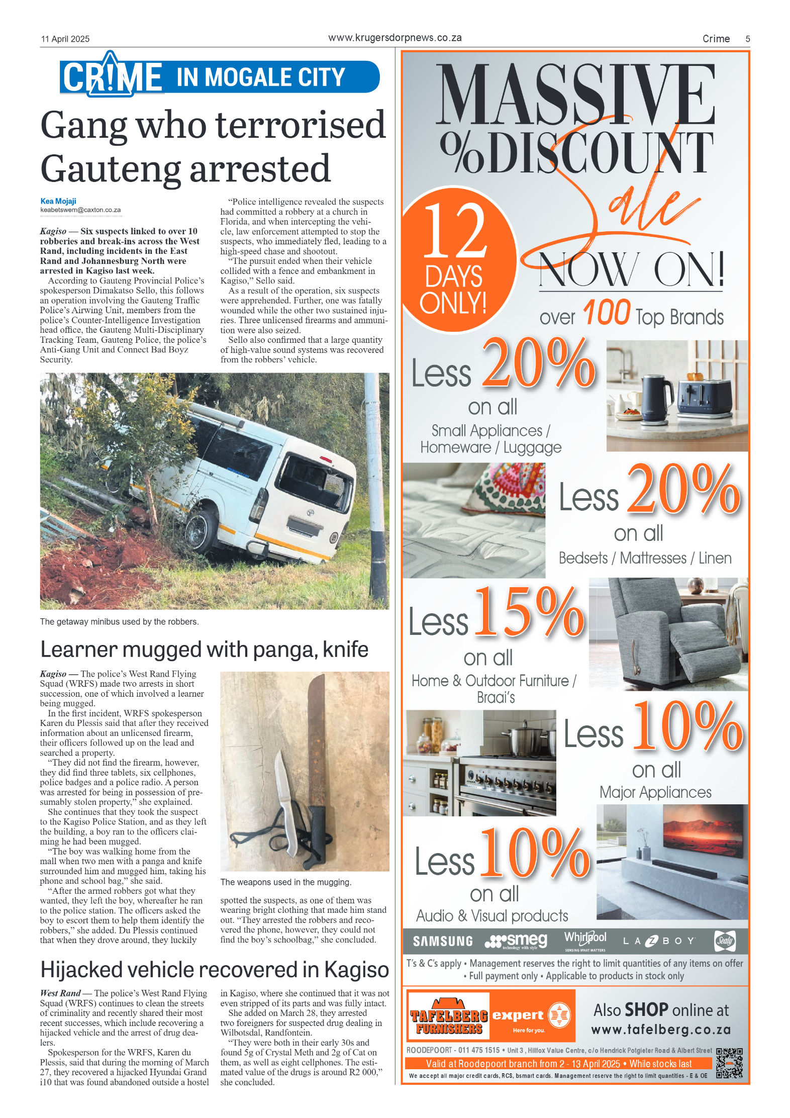 Krugersdorp News 11 April 2025 page 7