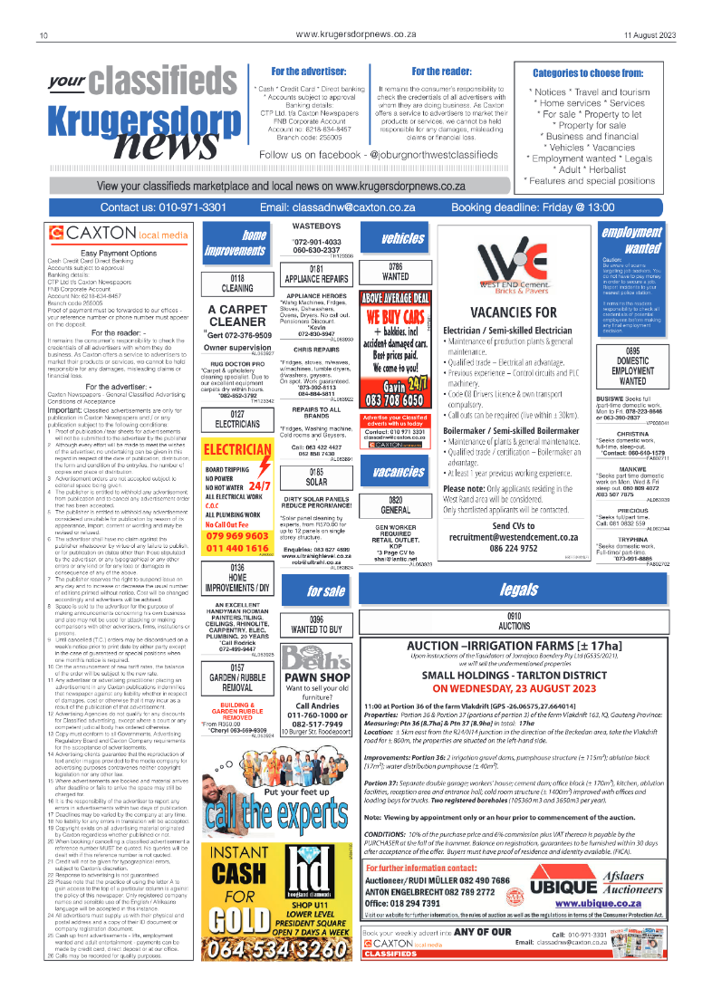 Krugersdorp News 11 August 2023 page 10