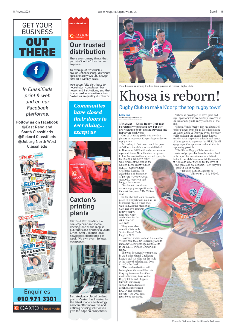 Krugersdorp News 11 August 2023 page 11