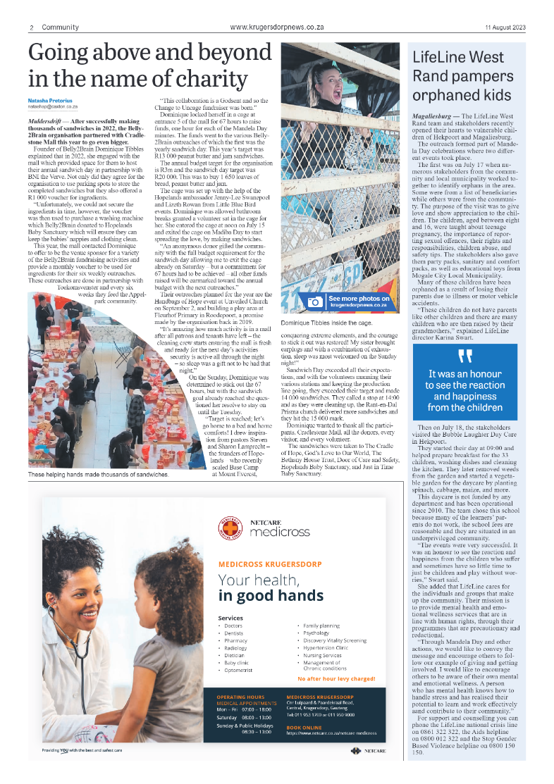 Krugersdorp News 11 August 2023 page 2