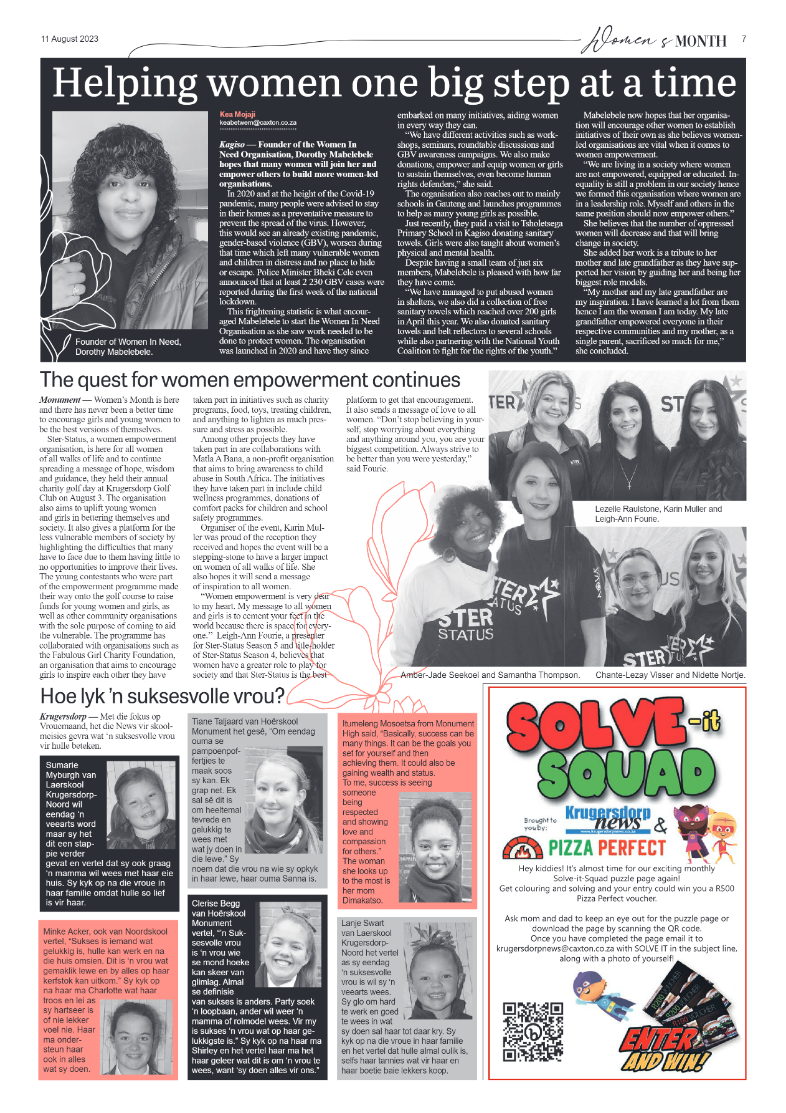 Krugersdorp News 11 August 2023 page 7