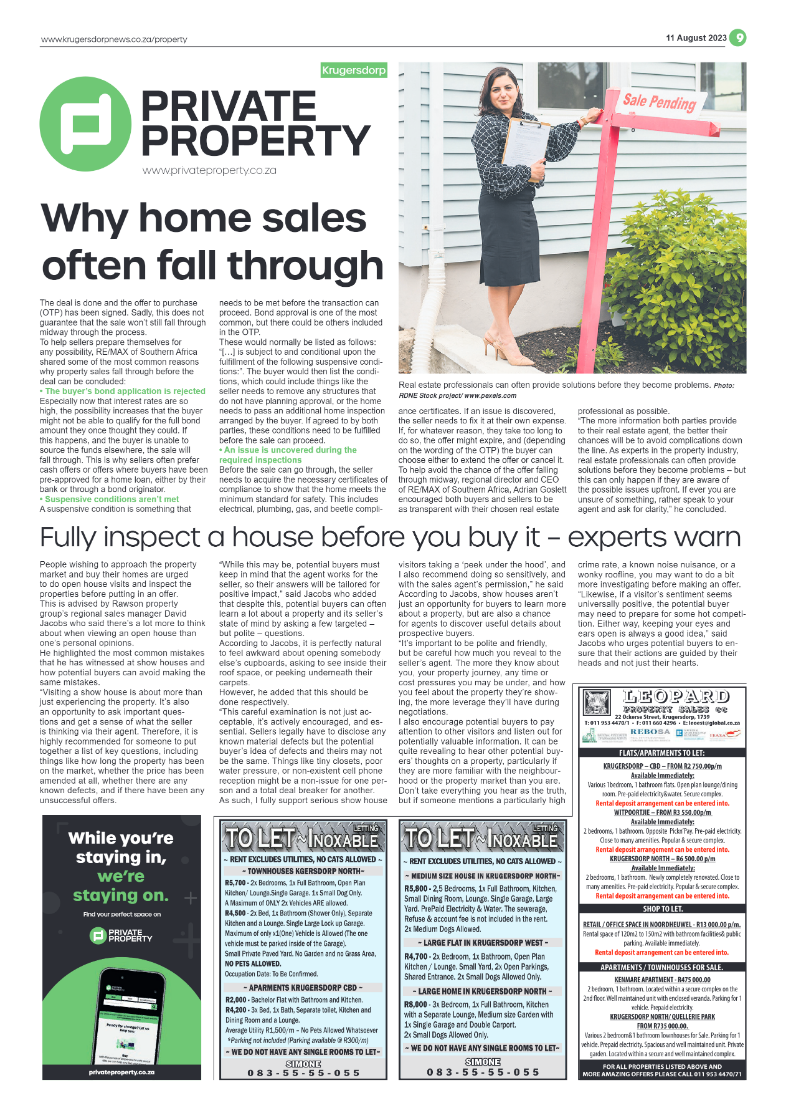 Krugersdorp News 11 August 2023 page 9