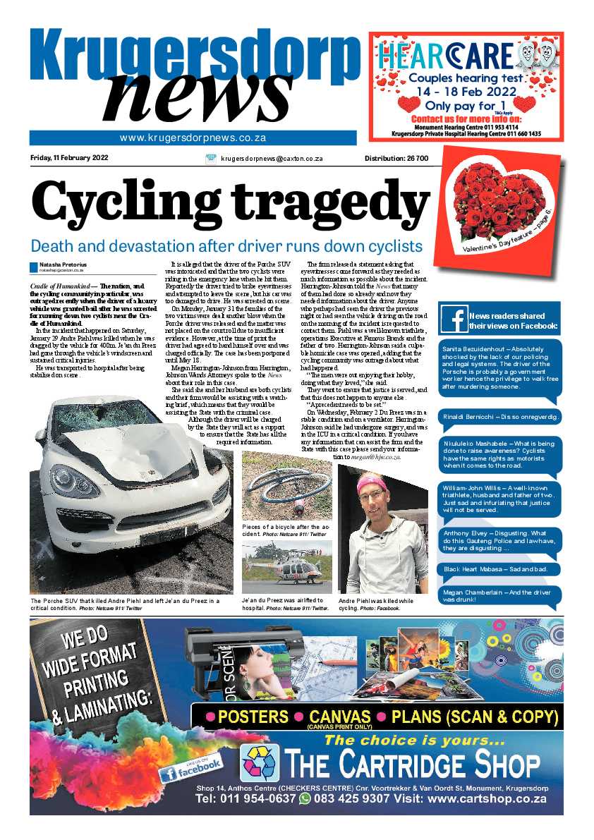 Krugersdorp News 11 February 2022 page 1