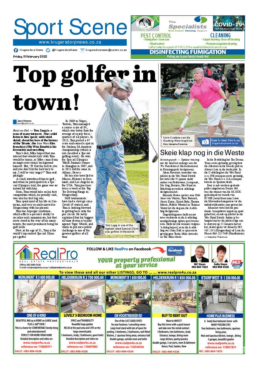 Krugersdorp News 11 February 2022 page 12