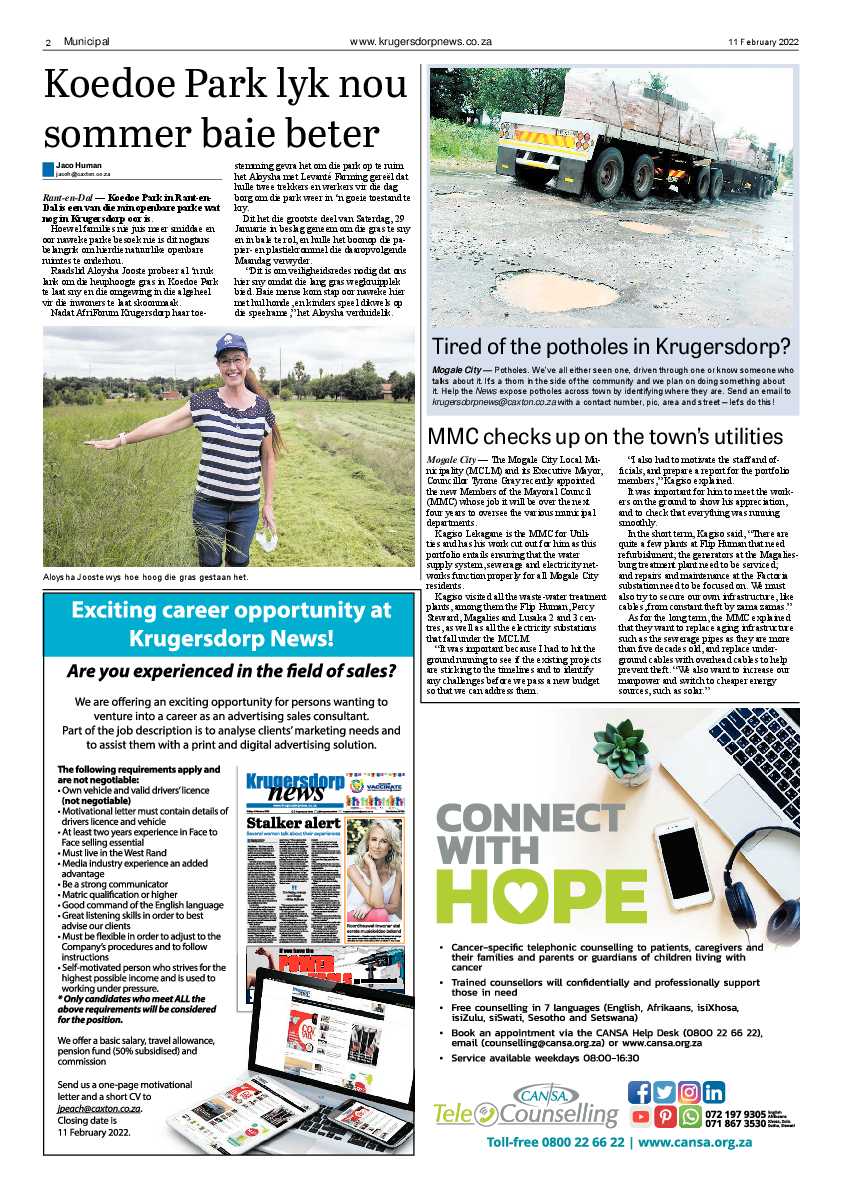 Krugersdorp News 11 February 2022 page 2