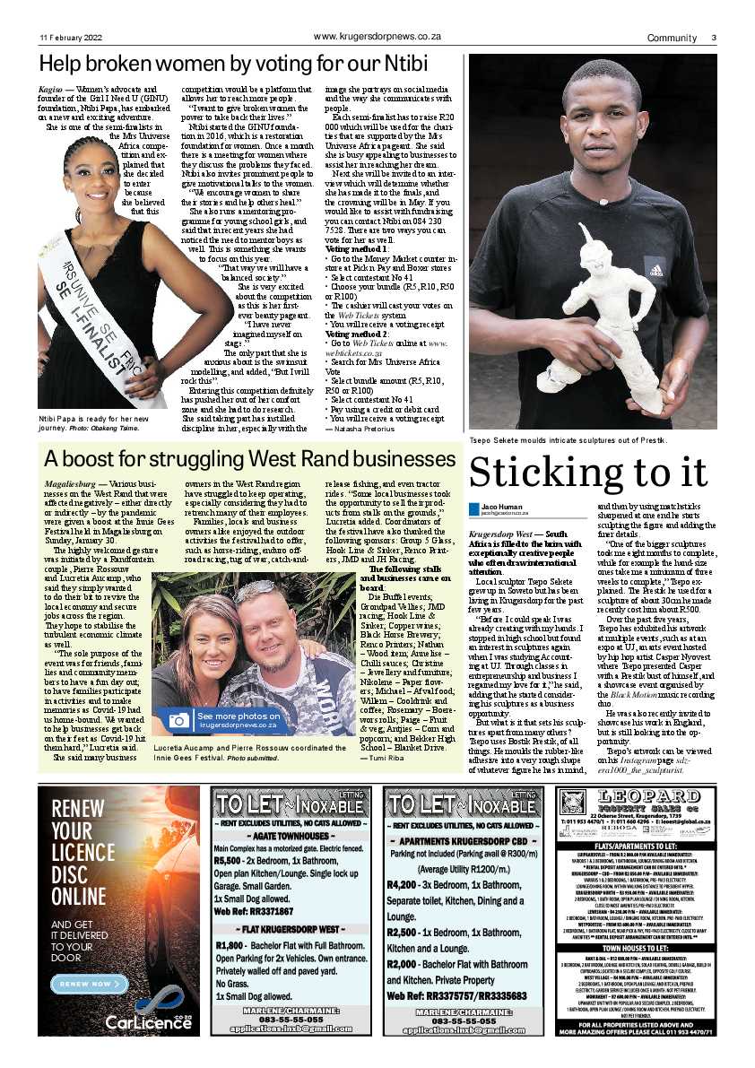 Krugersdorp News 11 February 2022 page 3
