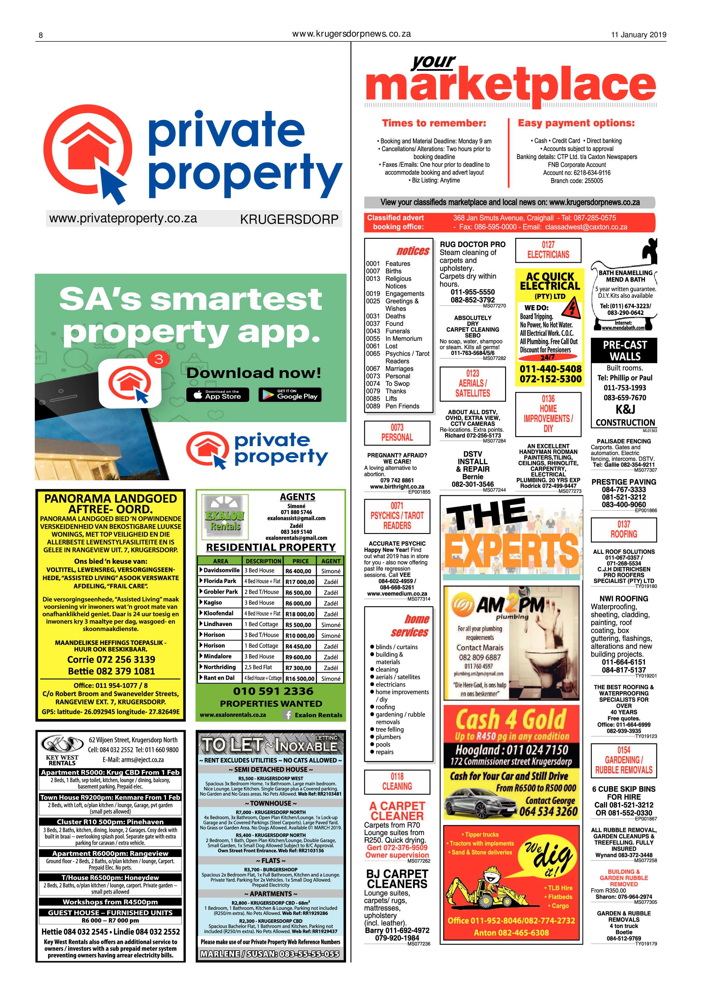 Krugersdorp News 11 January 2019 page 8