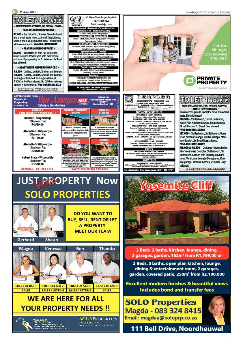 Krugersdorp News 11 June 2021 page 8