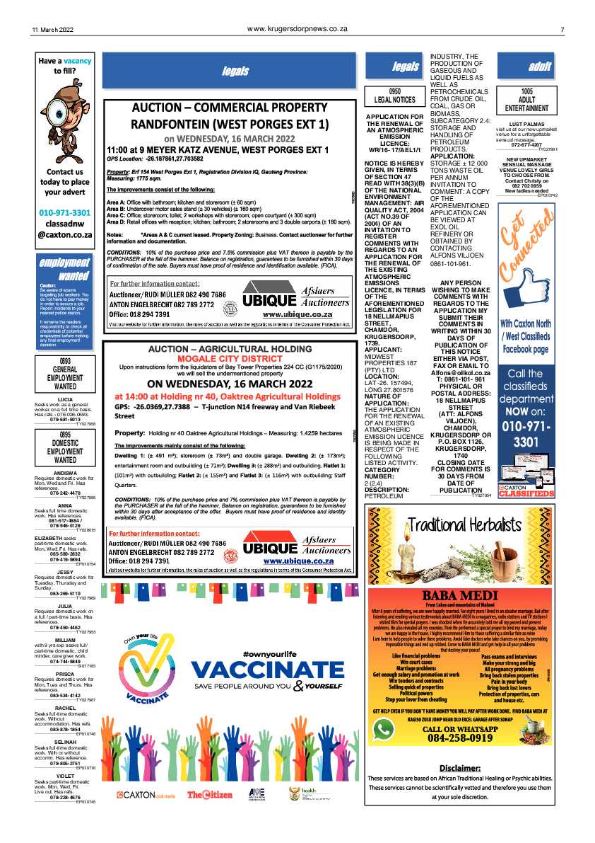 Krugersdorp News 11 March 2022 page 7