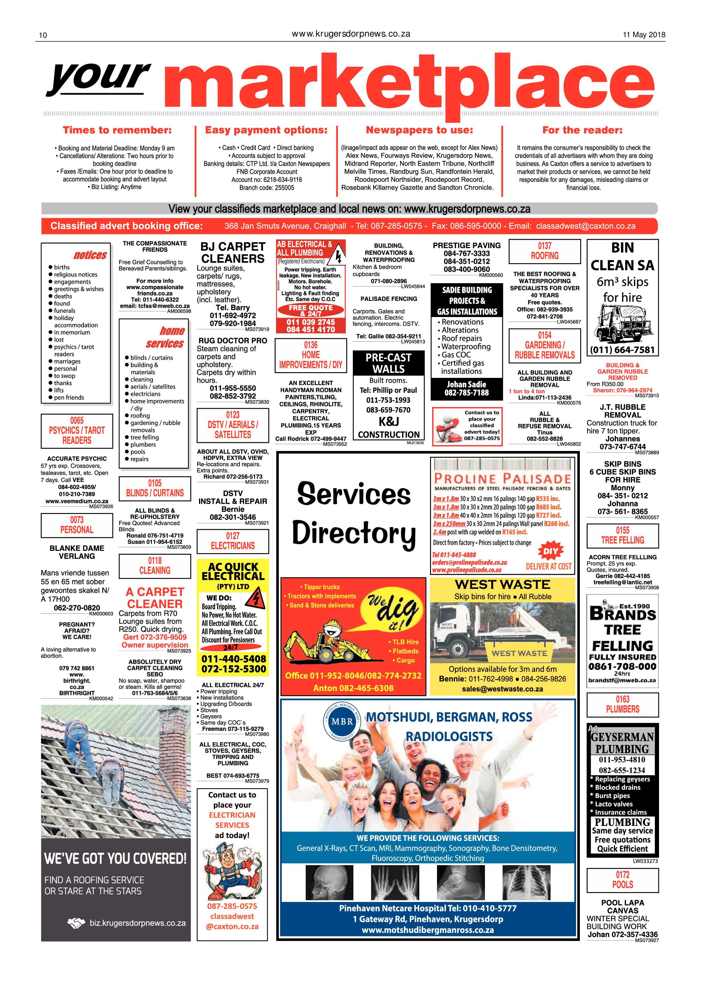 Krugersdorp News 11 May 2018 page 10