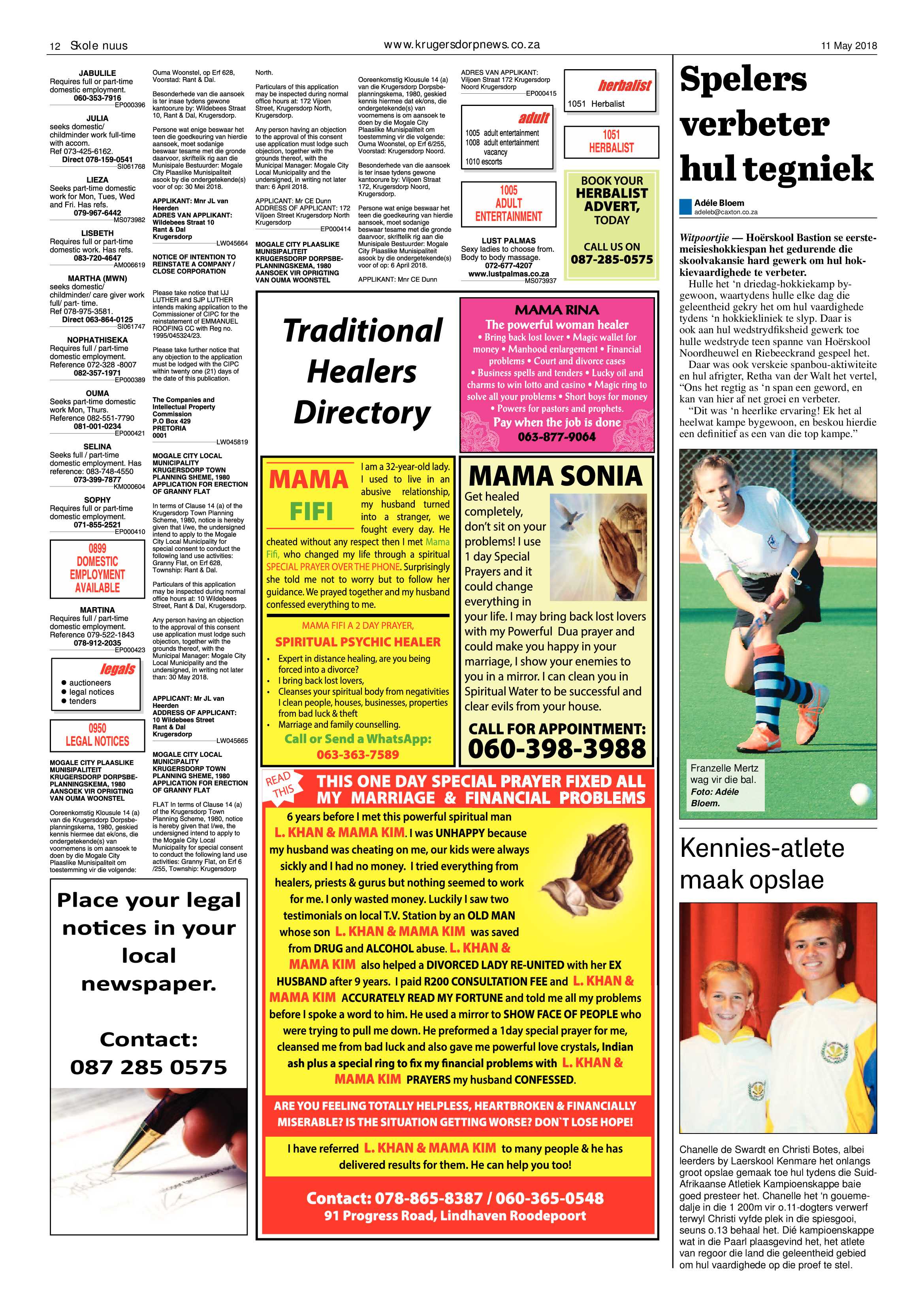 Krugersdorp News 11 May 2018 page 12
