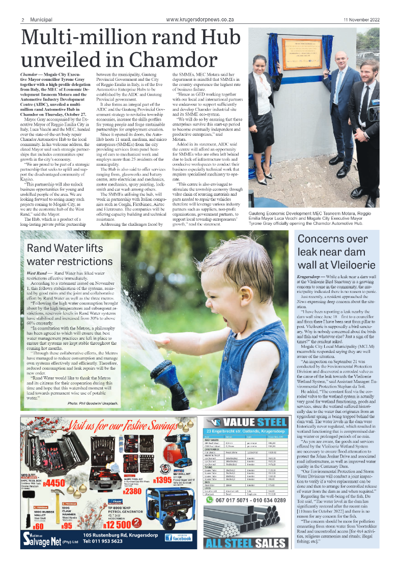 Krugersdorp News 11 November 2022 page 2