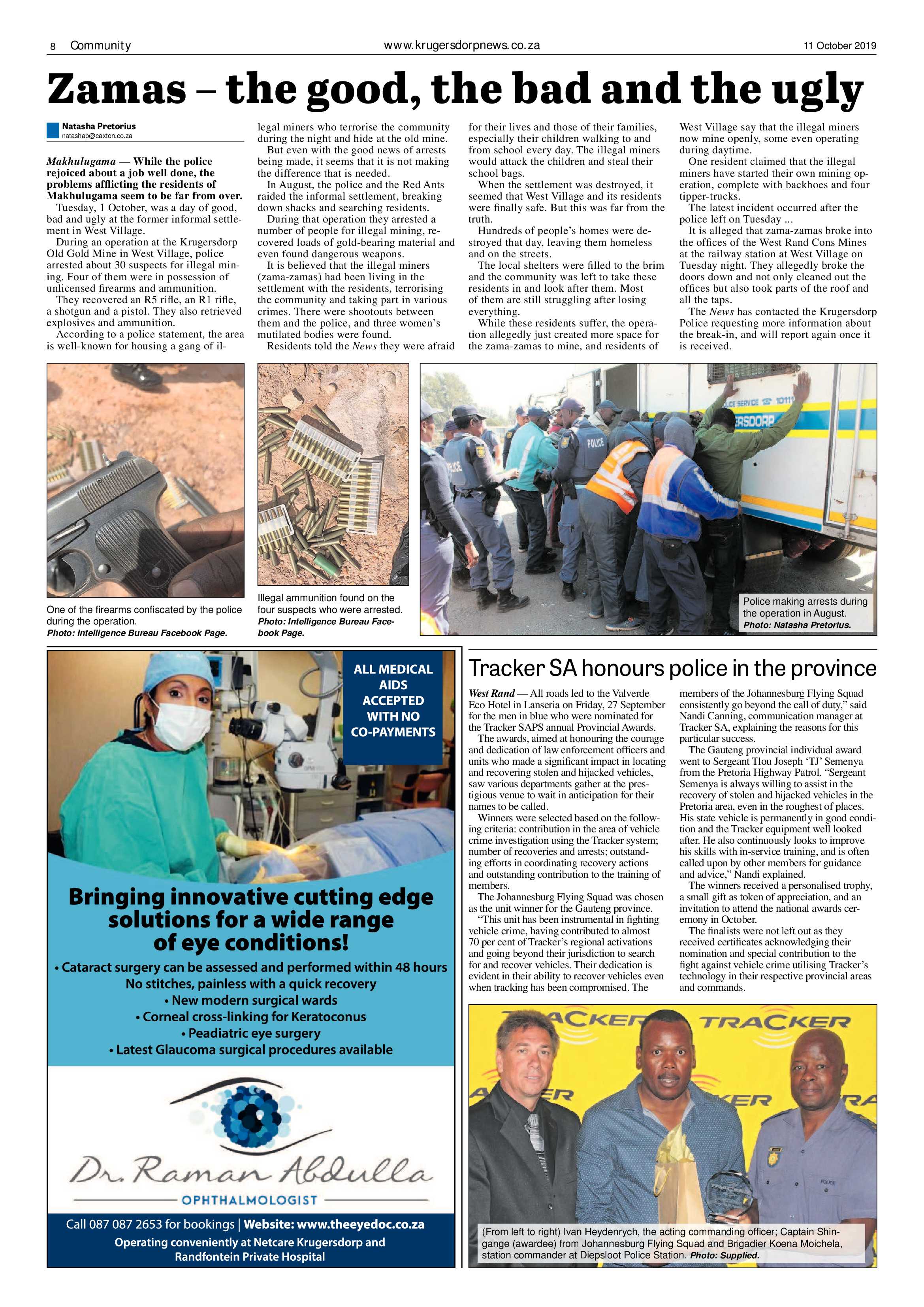Krugersdorp News 11 October 2019 page 8