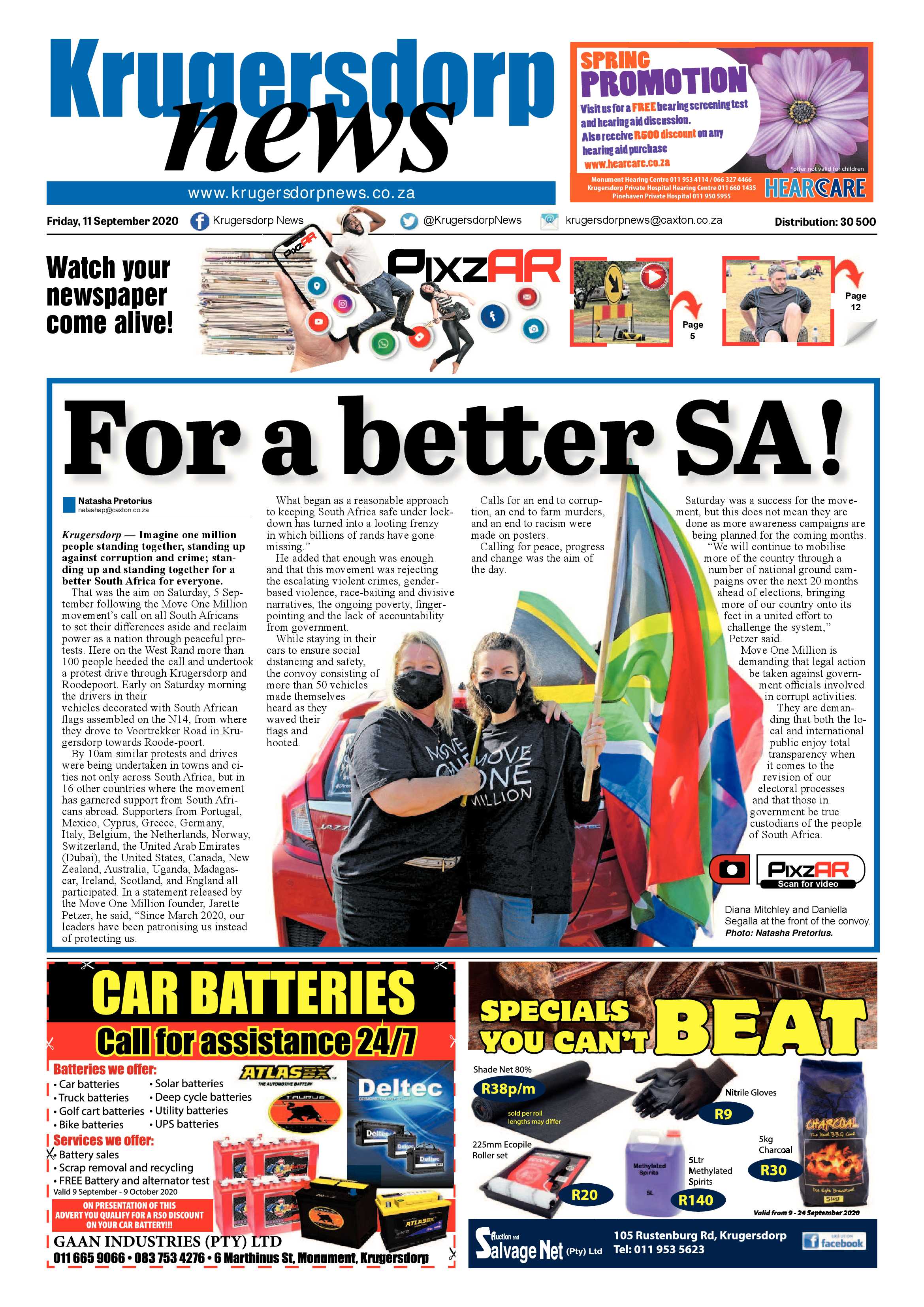 Krugersdorp News 11 September 2020 page 1