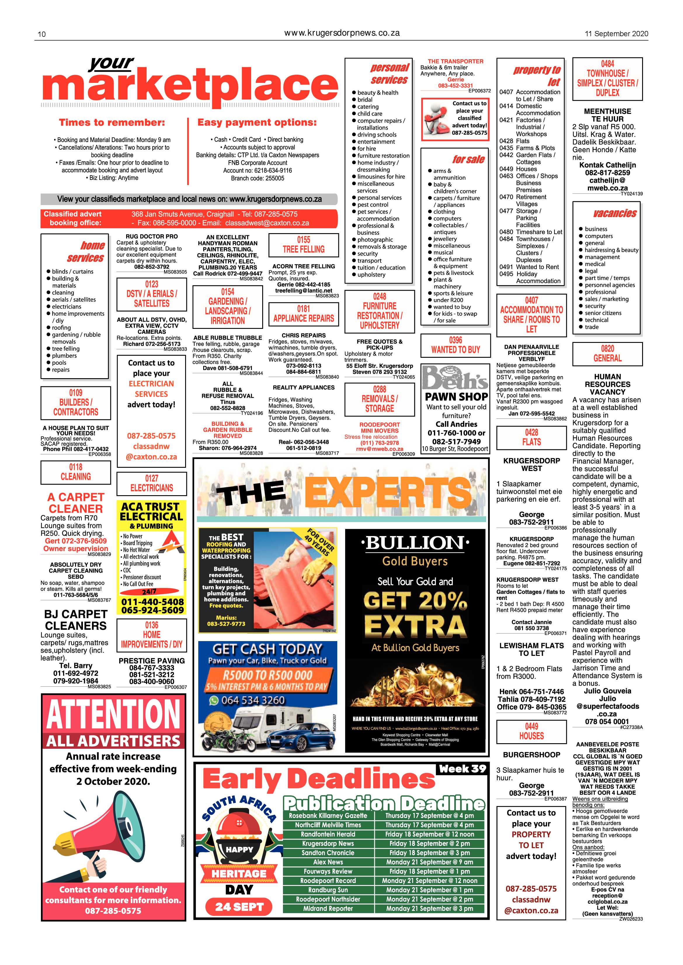 Krugersdorp News 11 September 2020 page 10