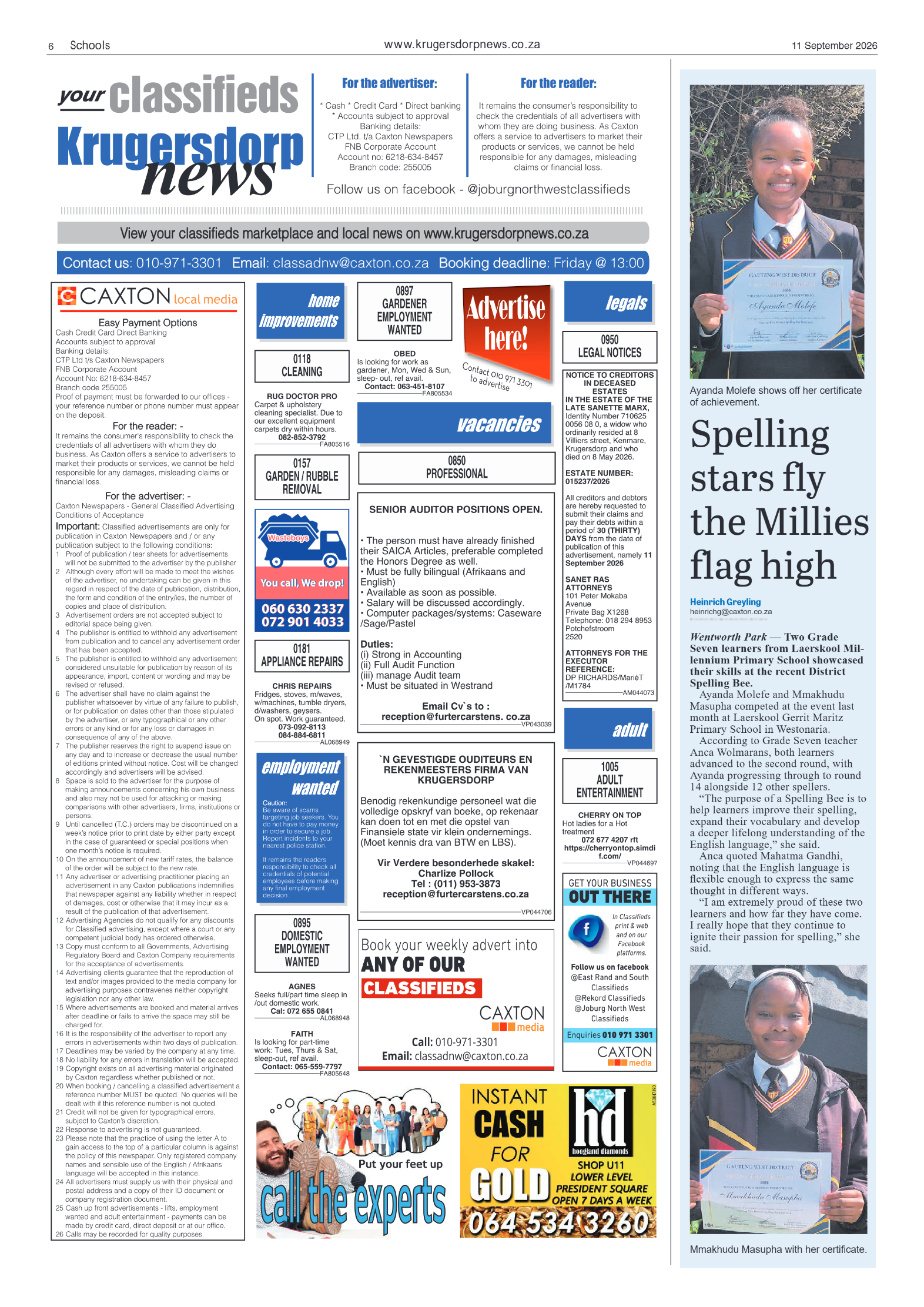 Krugersdorp News 11 September 2026 page 8