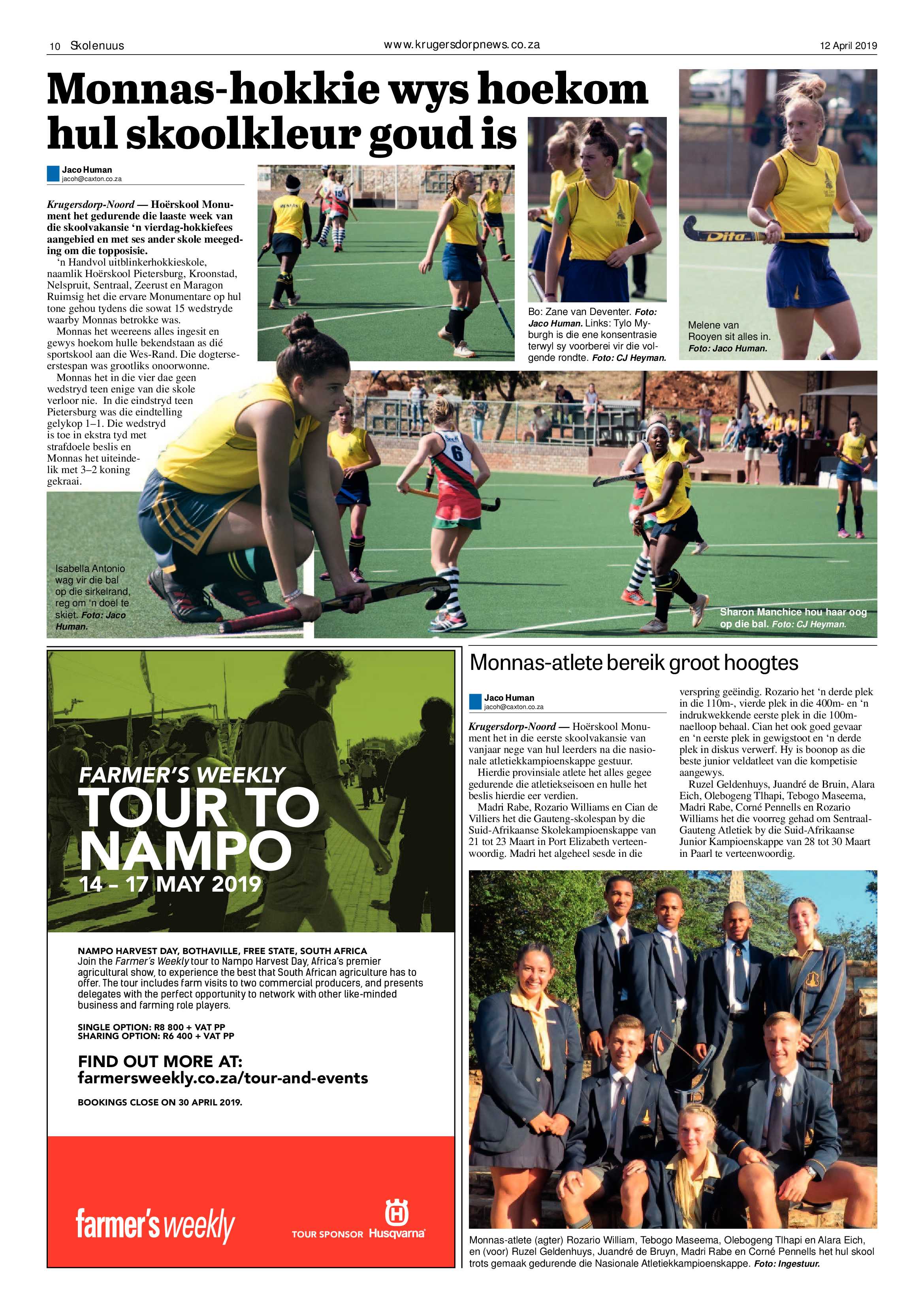 Krugersdorp News 12 April 2019 page 10