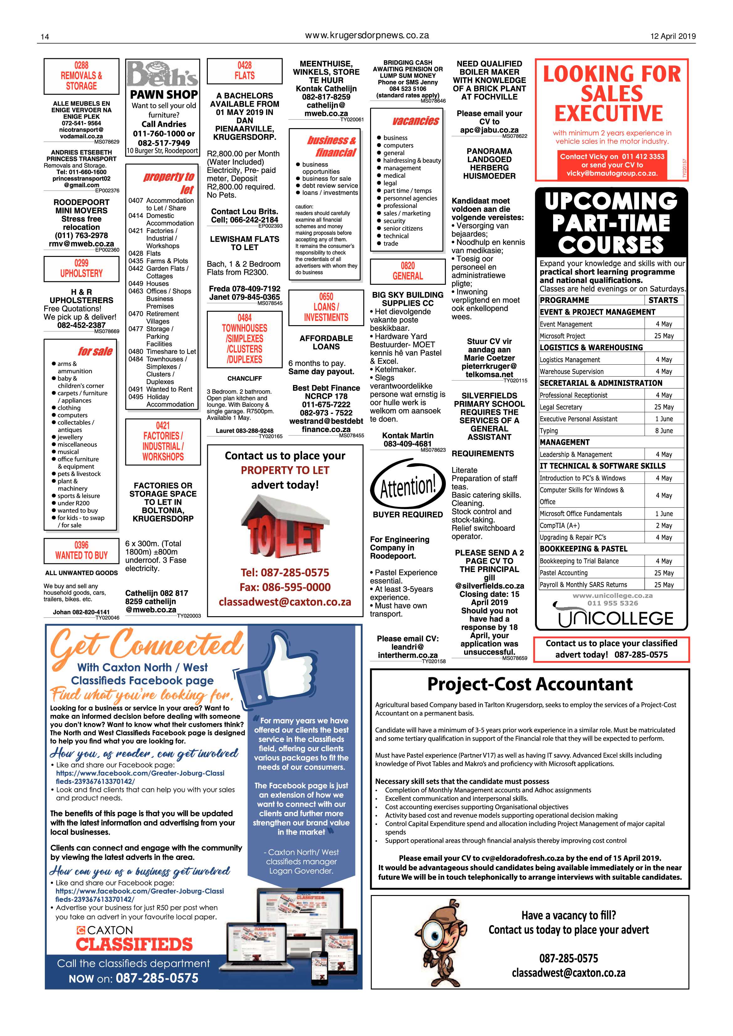Krugersdorp News 12 April 2019 page 14