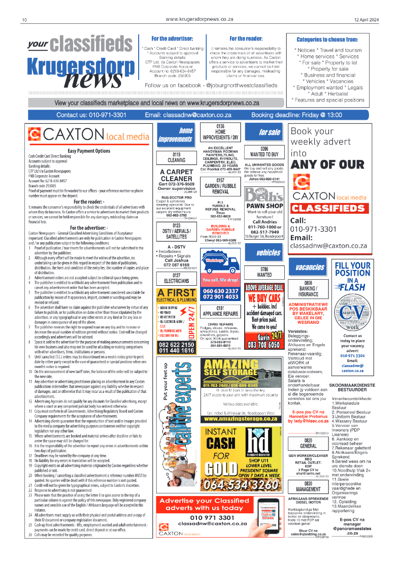 Krugersdorp News 12 April 2024 page 10